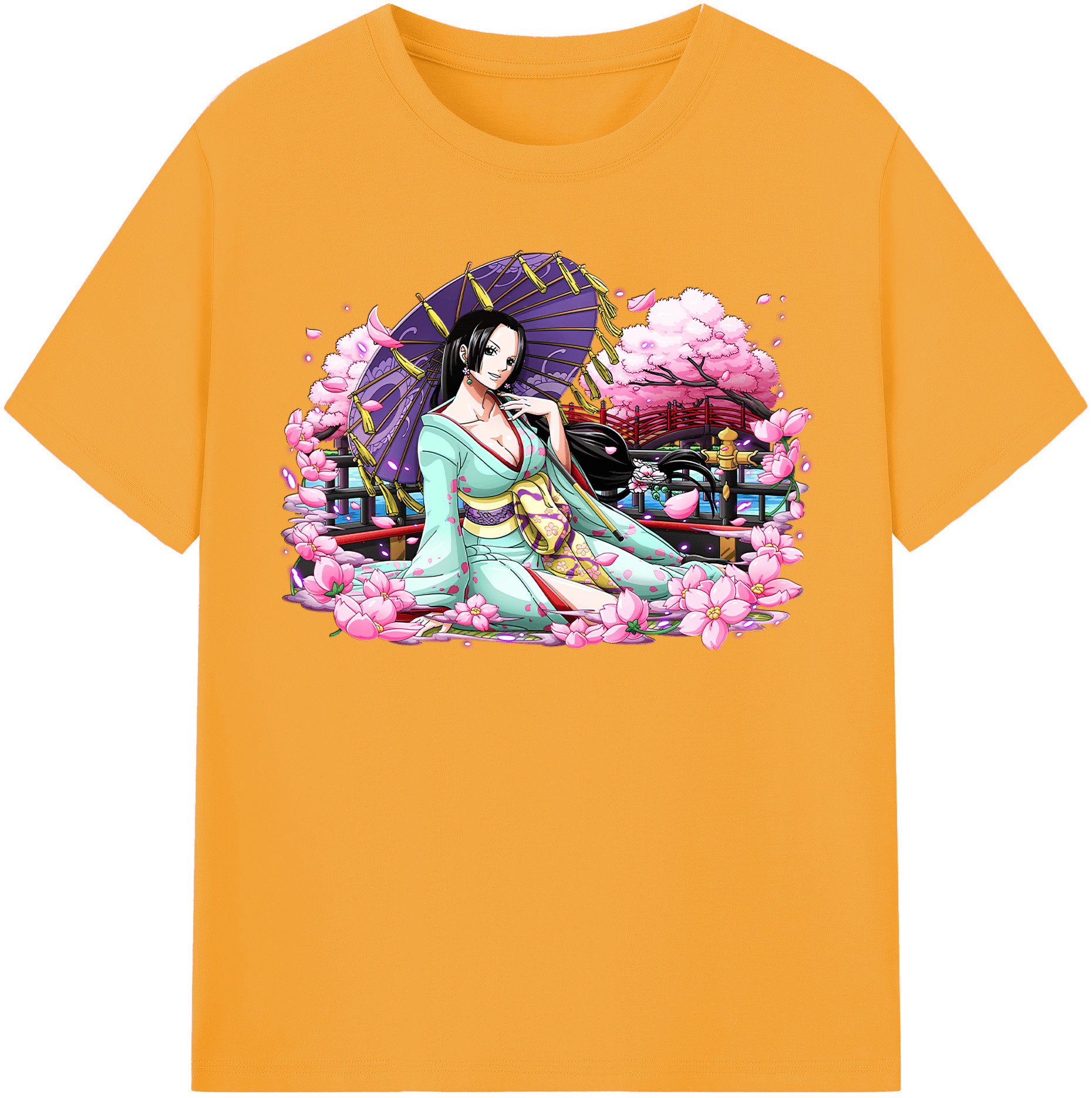 ワンピース ボア・ハンコック ONE PIECE Boa·Hancock レディースカジュアルプリントTシャツ（綿100％）