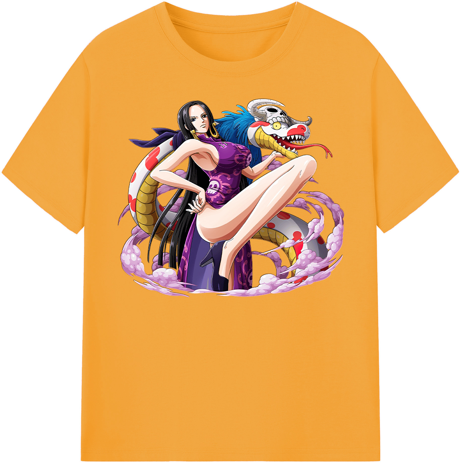 ワンピース ボア・ハンコック ONE PIECE Boa·Hancock レディースカジュアルプリントTシャツ（綿100％）