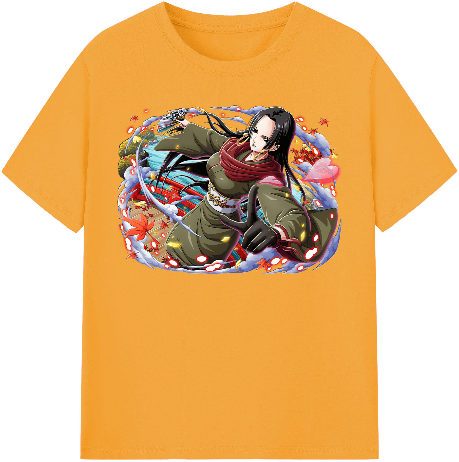 ワンピース ボア・ハンコック ONE PIECE Boa·Hancock レディースカジュアルプリントTシャツ（綿100％）