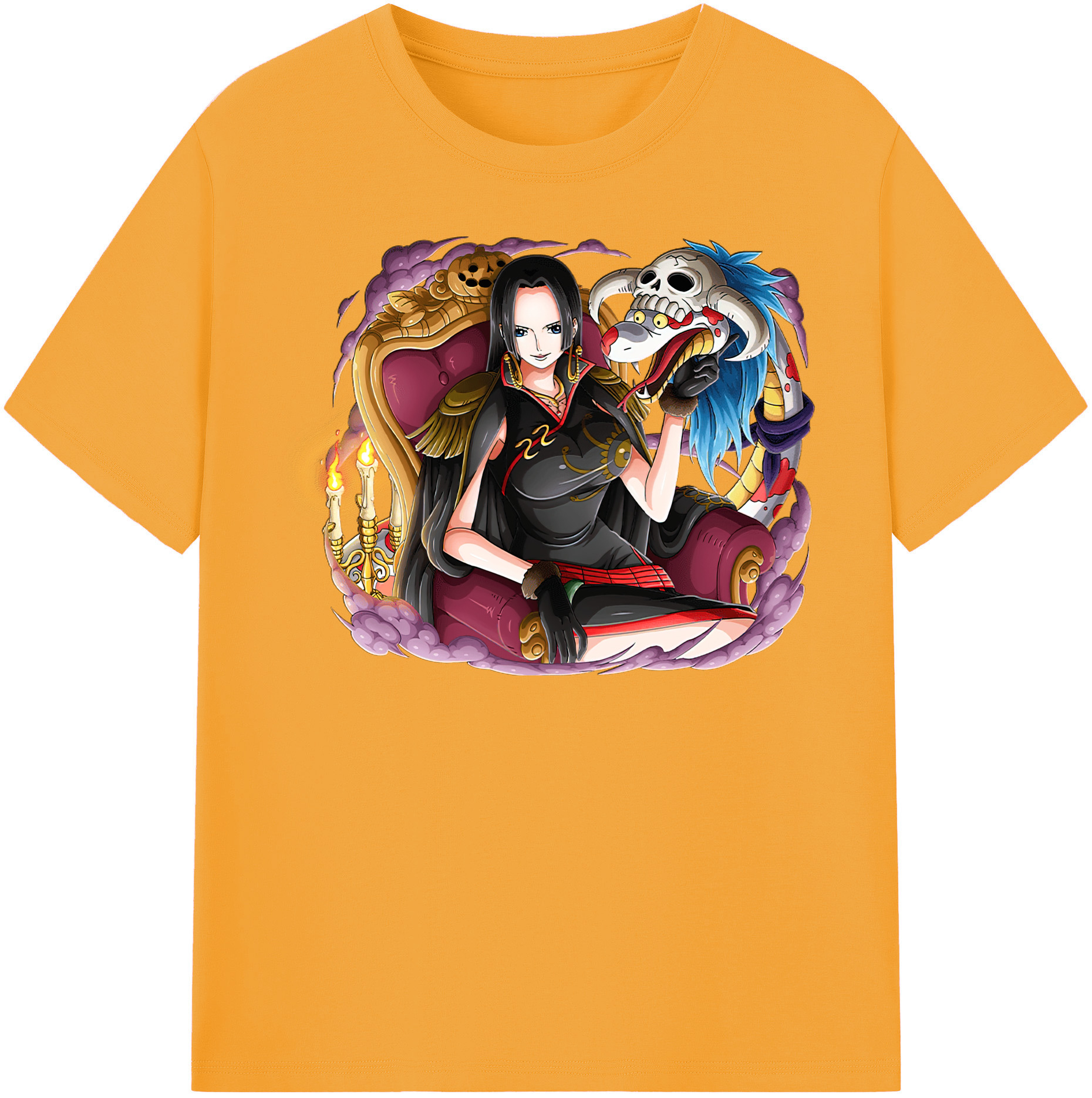 ワンピース ボア・ハンコック ONE PIECE Boa·Hancock レディースカジュアルプリントTシャツ（綿100％）