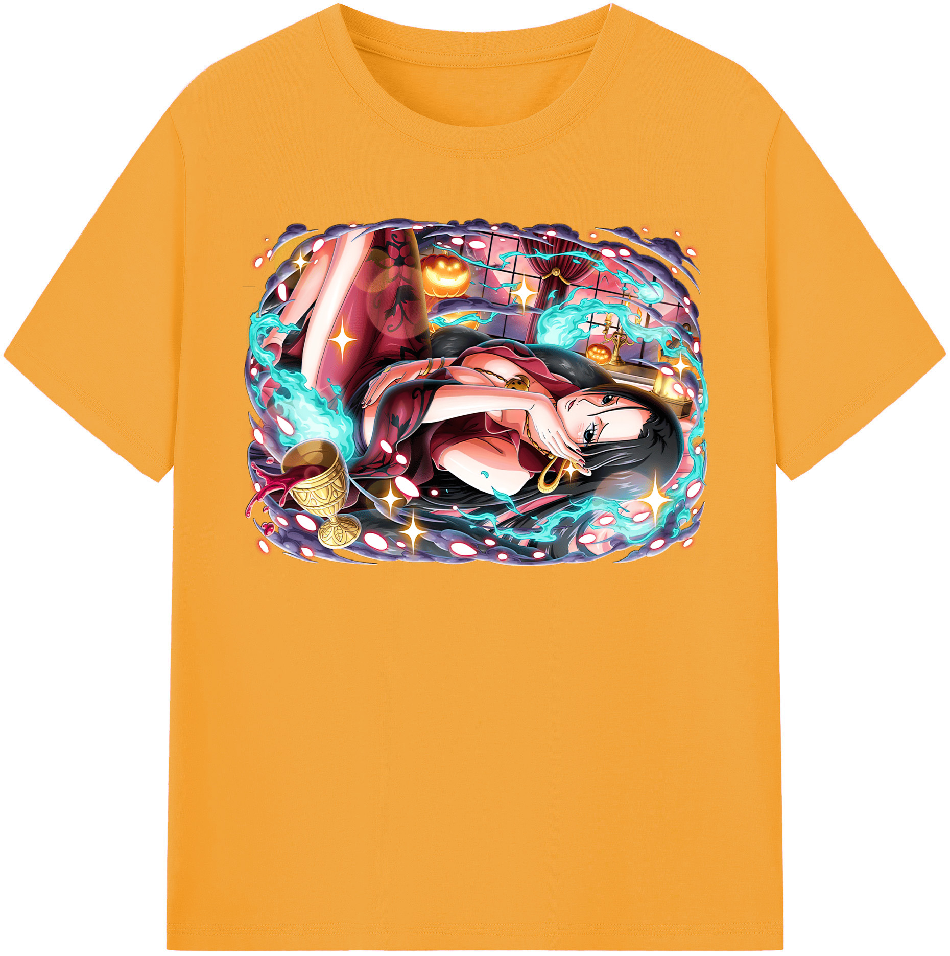 ワンピース ボア・ハンコック ONE PIECE Boa·Hancock レディースカジュアルプリントTシャツ（綿100％）