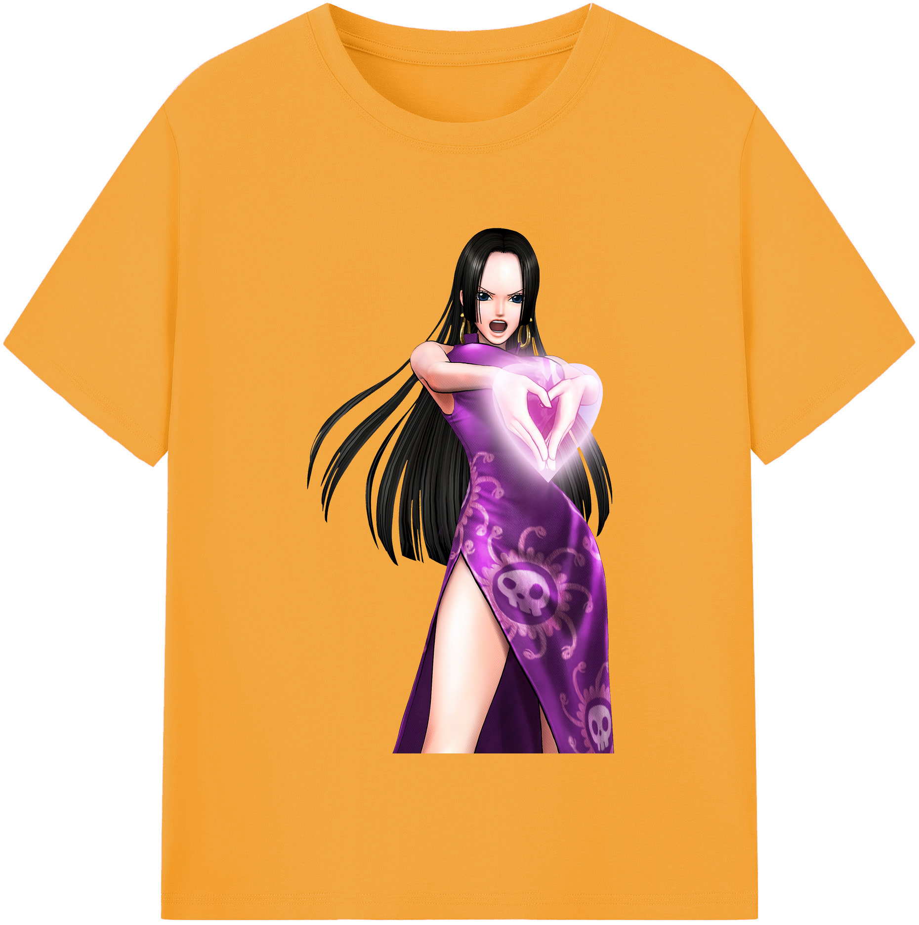 ワンピース ボア・ハンコック ONE PIECE Boa·Hancock レディースカジュアルプリントTシャツ（綿100％）