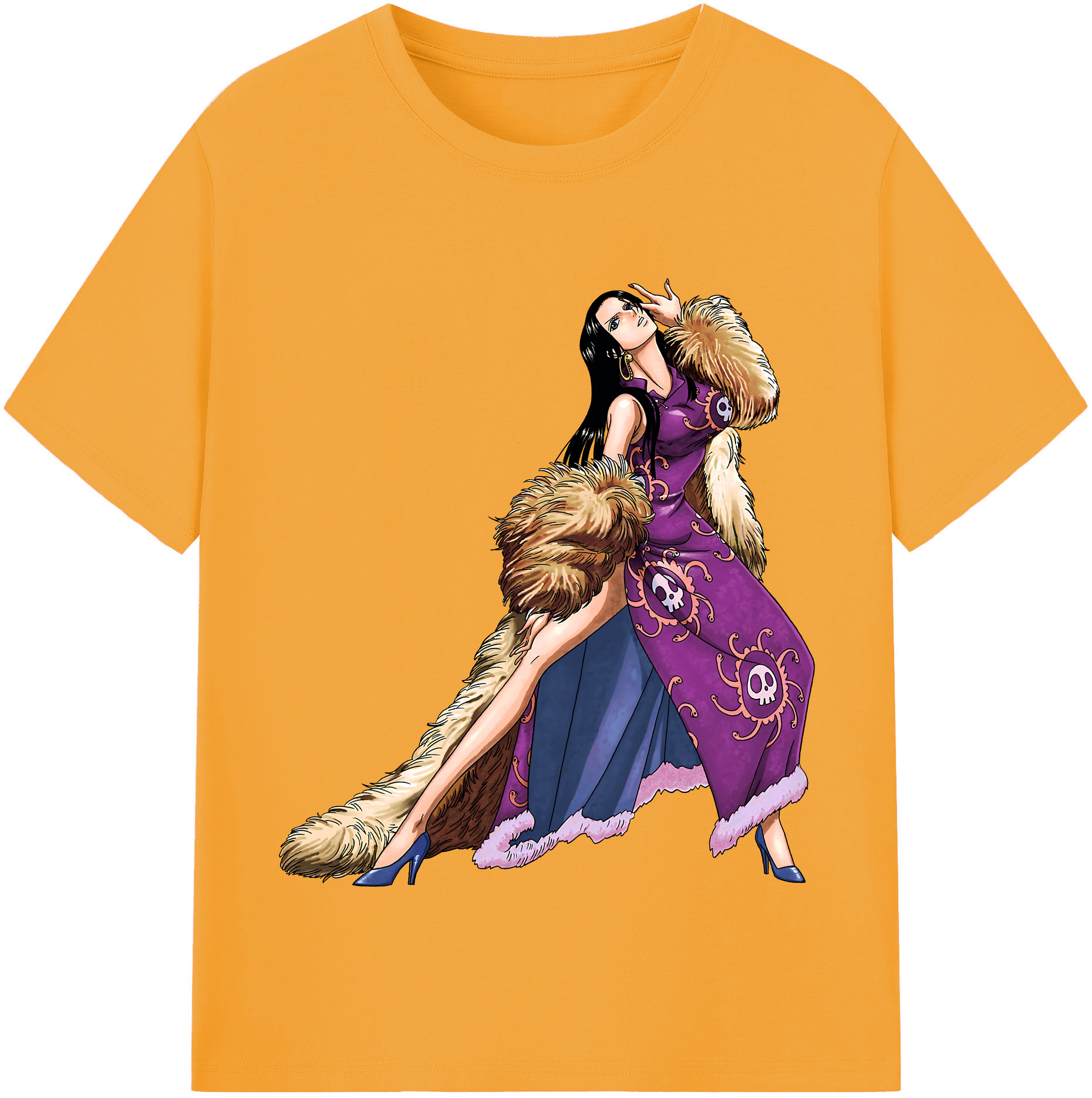 ワンピース ボア・ハンコック ONE PIECE Boa·Hancock レディースカジュアルプリントTシャツ（綿100％）