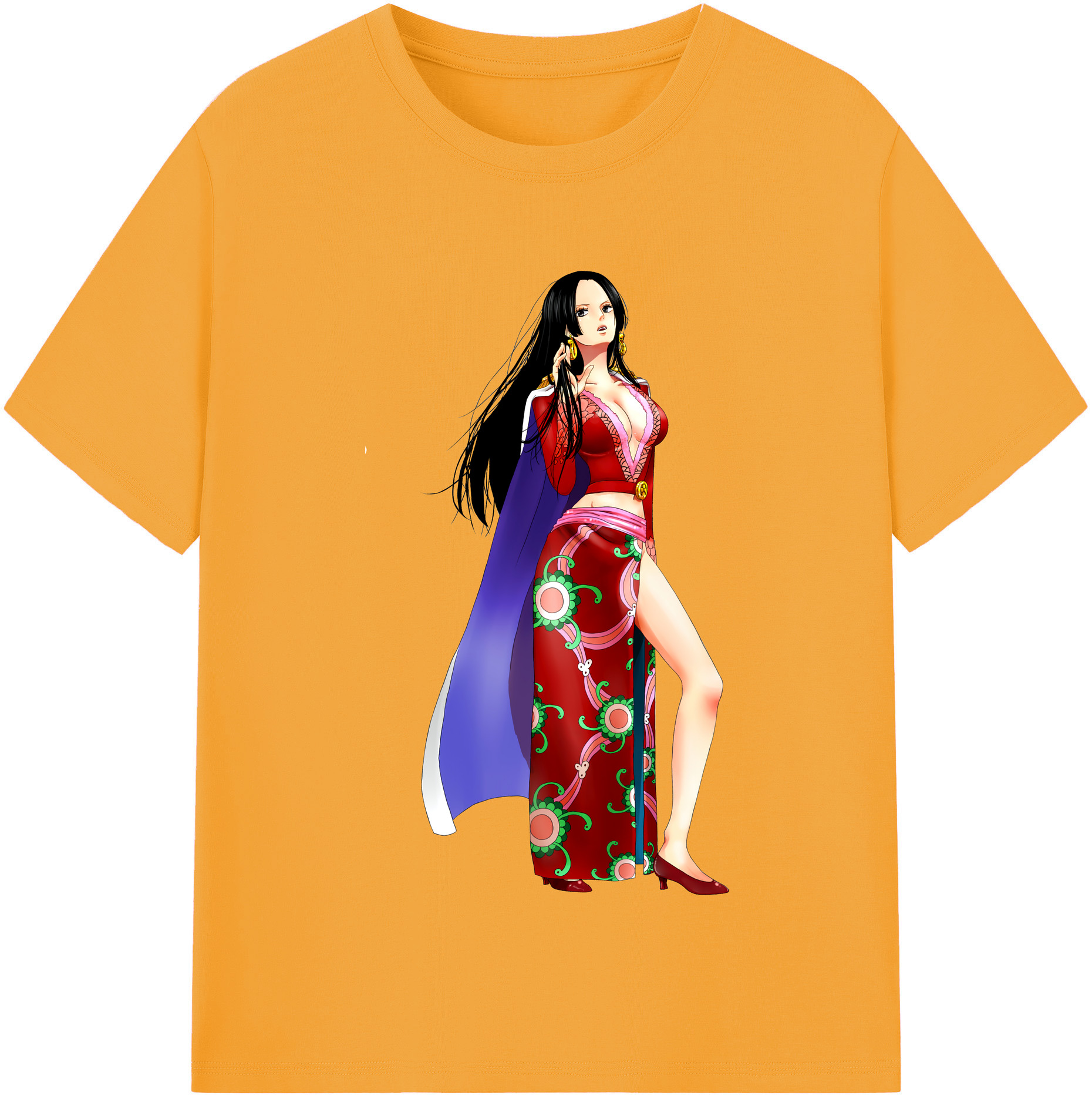 ワンピース ボア・ハンコック ONE PIECE Boa·Hancock レディースカジュアルプリントTシャツ（綿100％）