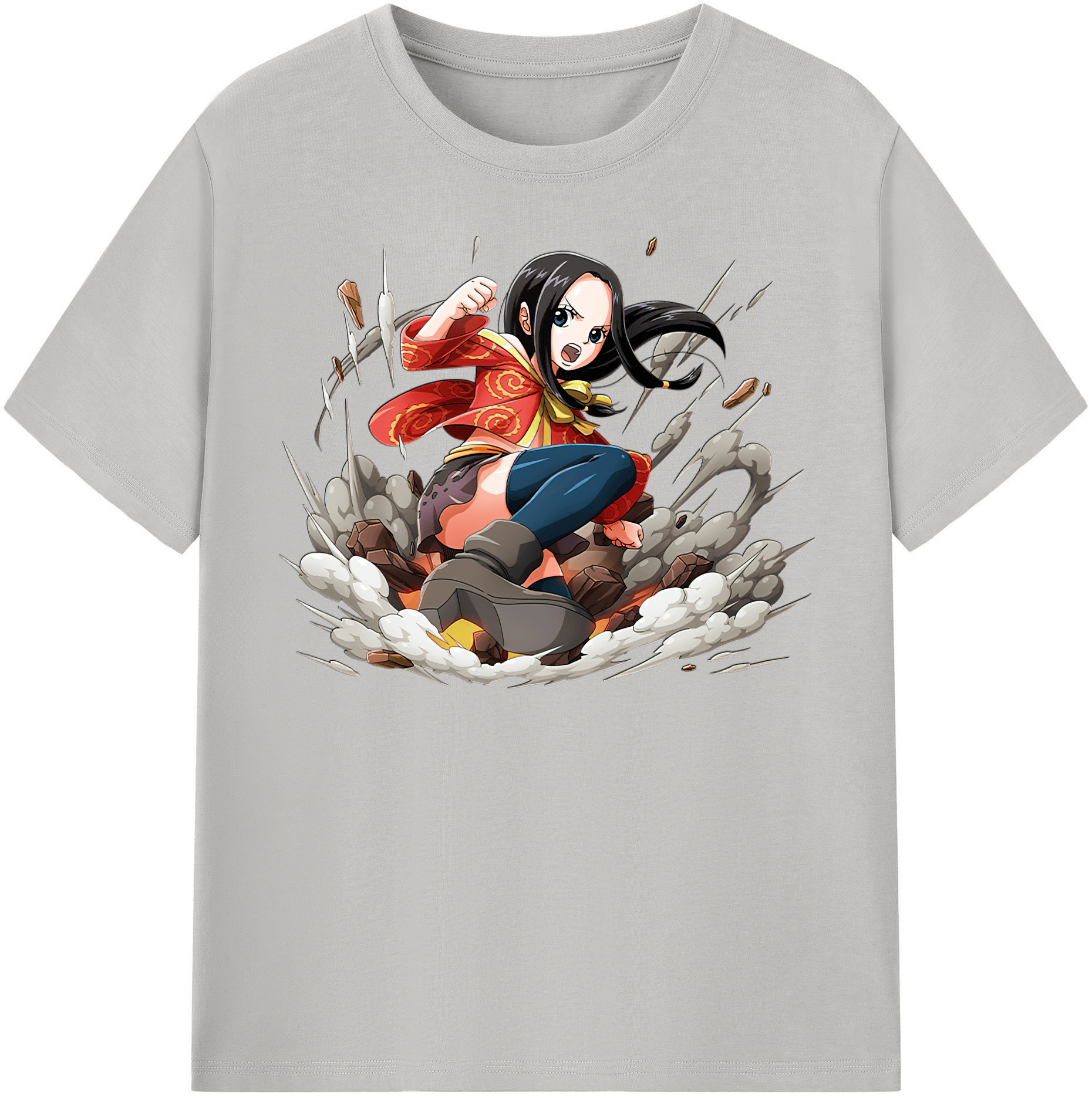 ワンピース ボア・ハンコック ONE PIECE Boa·Hancock レディースカジュアルプリントTシャツ（綿100％）