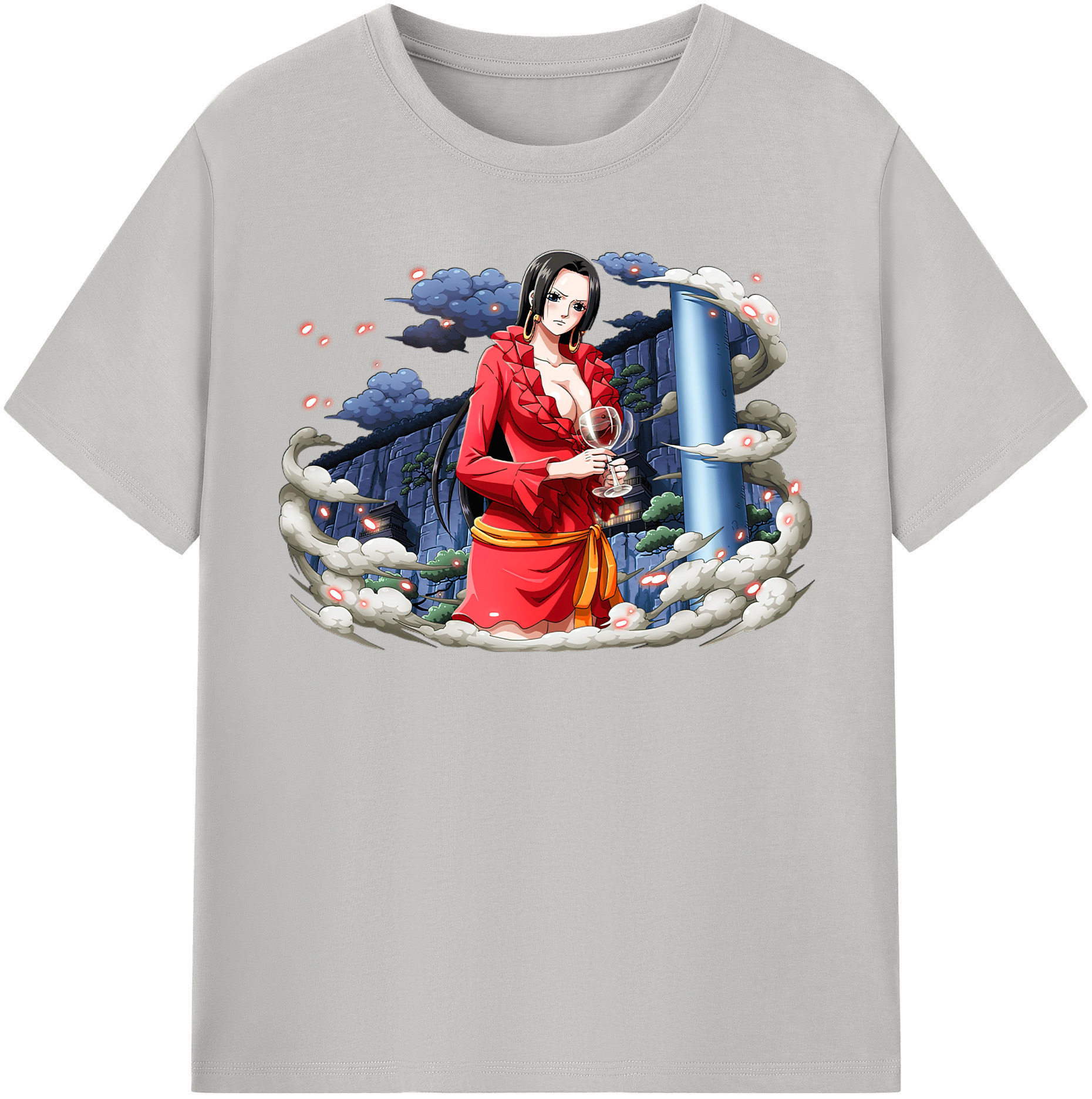 ワンピース ボア・ハンコック ONE PIECE Boa·Hancock レディースカジュアルプリントTシャツ（綿100％）