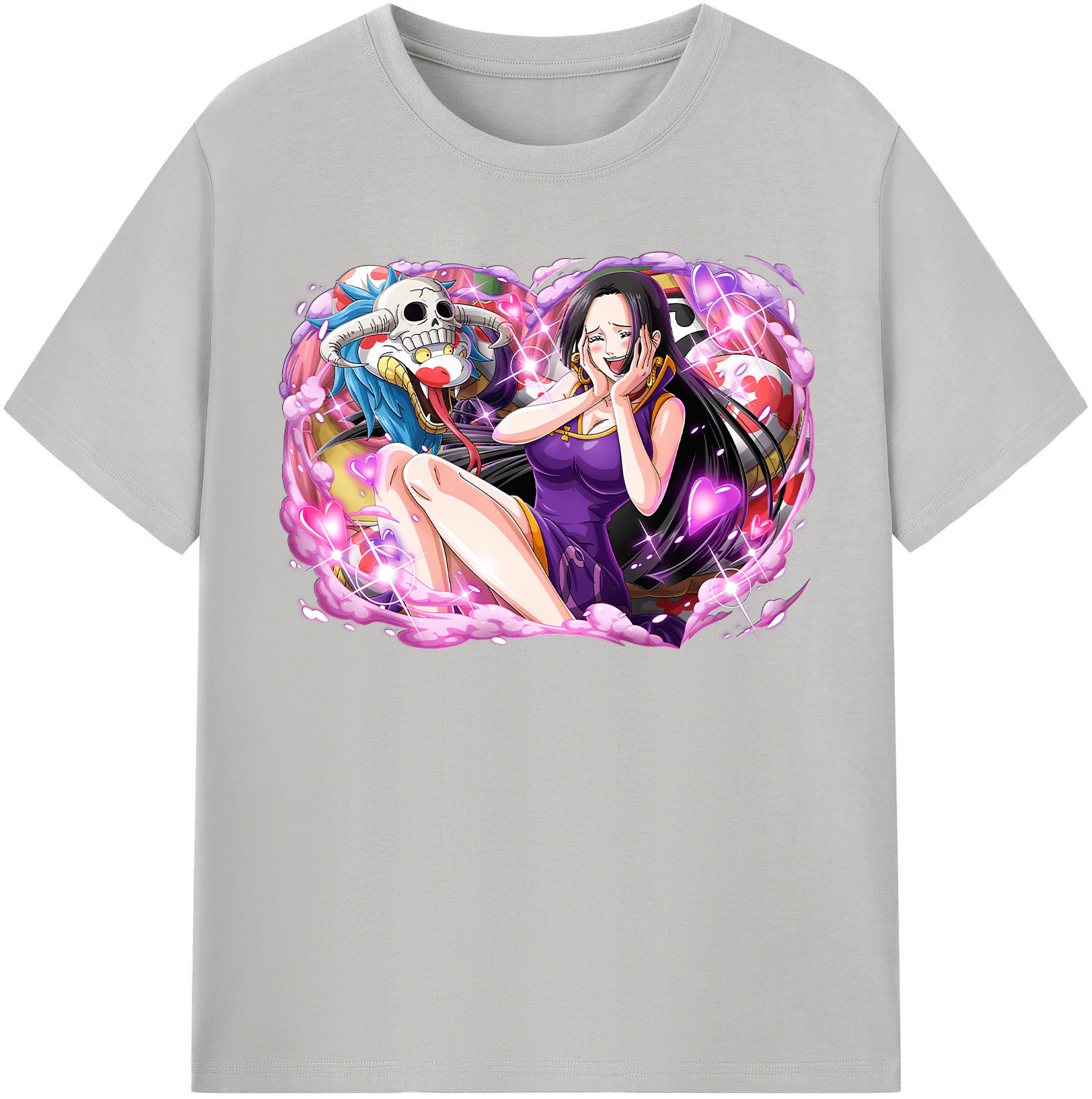 ワンピース ボア・ハンコック ONE PIECE Boa·Hancock レディースカジュアルプリントTシャツ（綿100％）