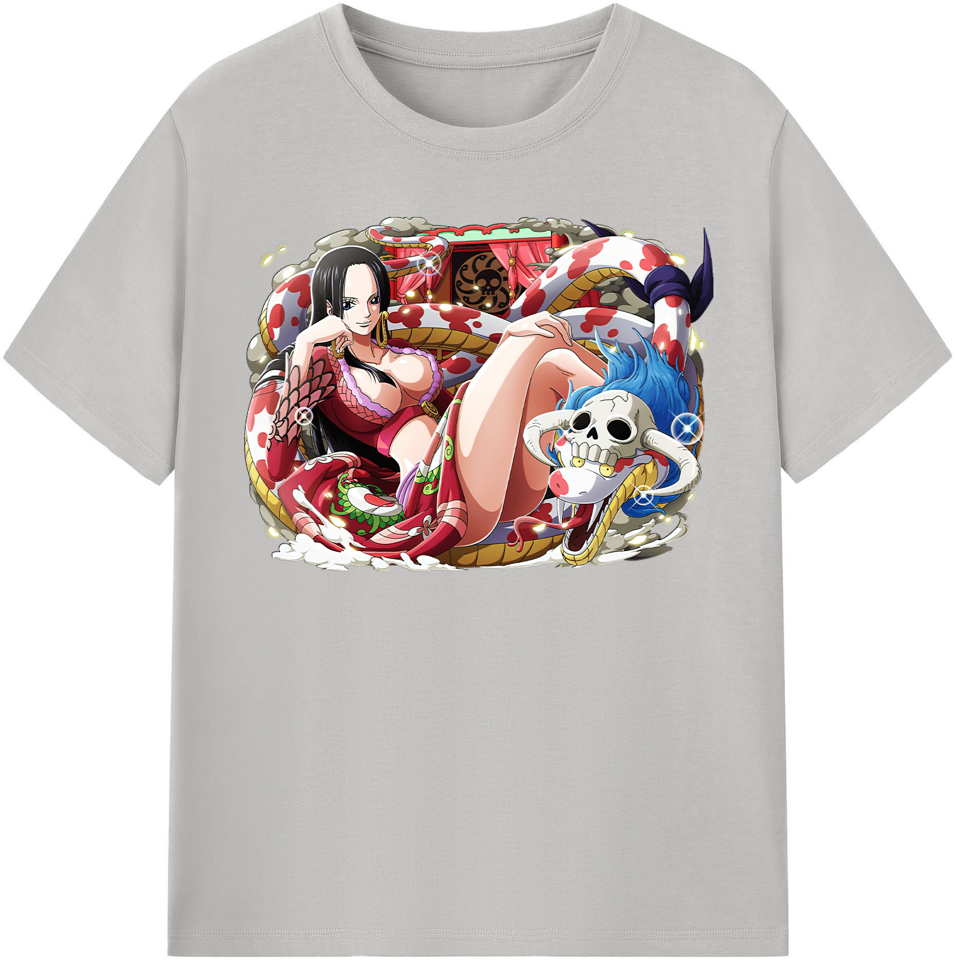 ワンピース ボア・ハンコック ONE PIECE Boa·Hancock レディースカジュアルプリントTシャツ（綿100％）