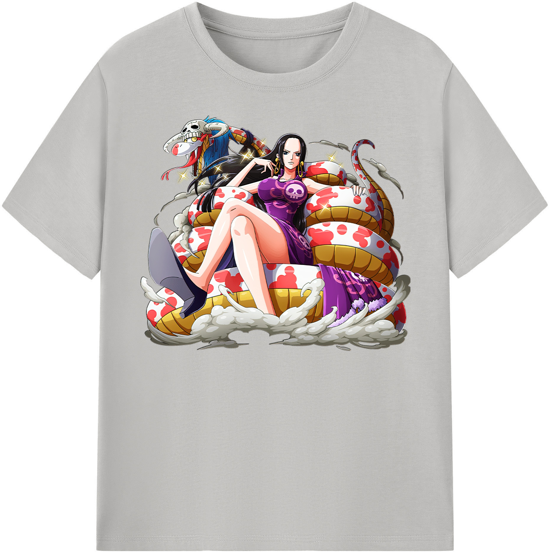 ワンピース ボア・ハンコック ONE PIECE Boa·Hancock レディースカジュアルプリントTシャツ（綿100％）