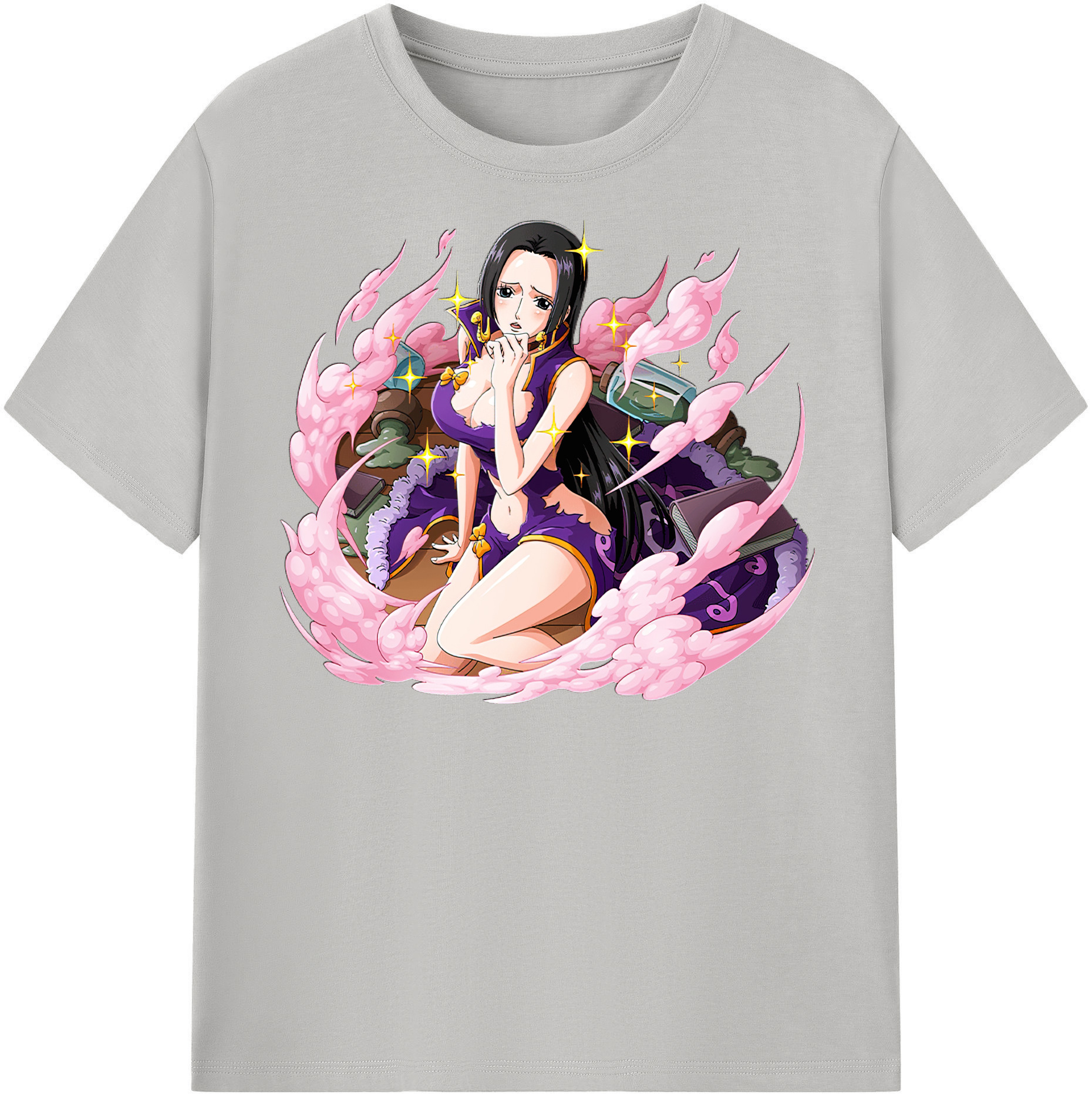 ワンピース ボア・ハンコック ONE PIECE Boa·Hancock レディースカジュアルプリントTシャツ（綿100％）