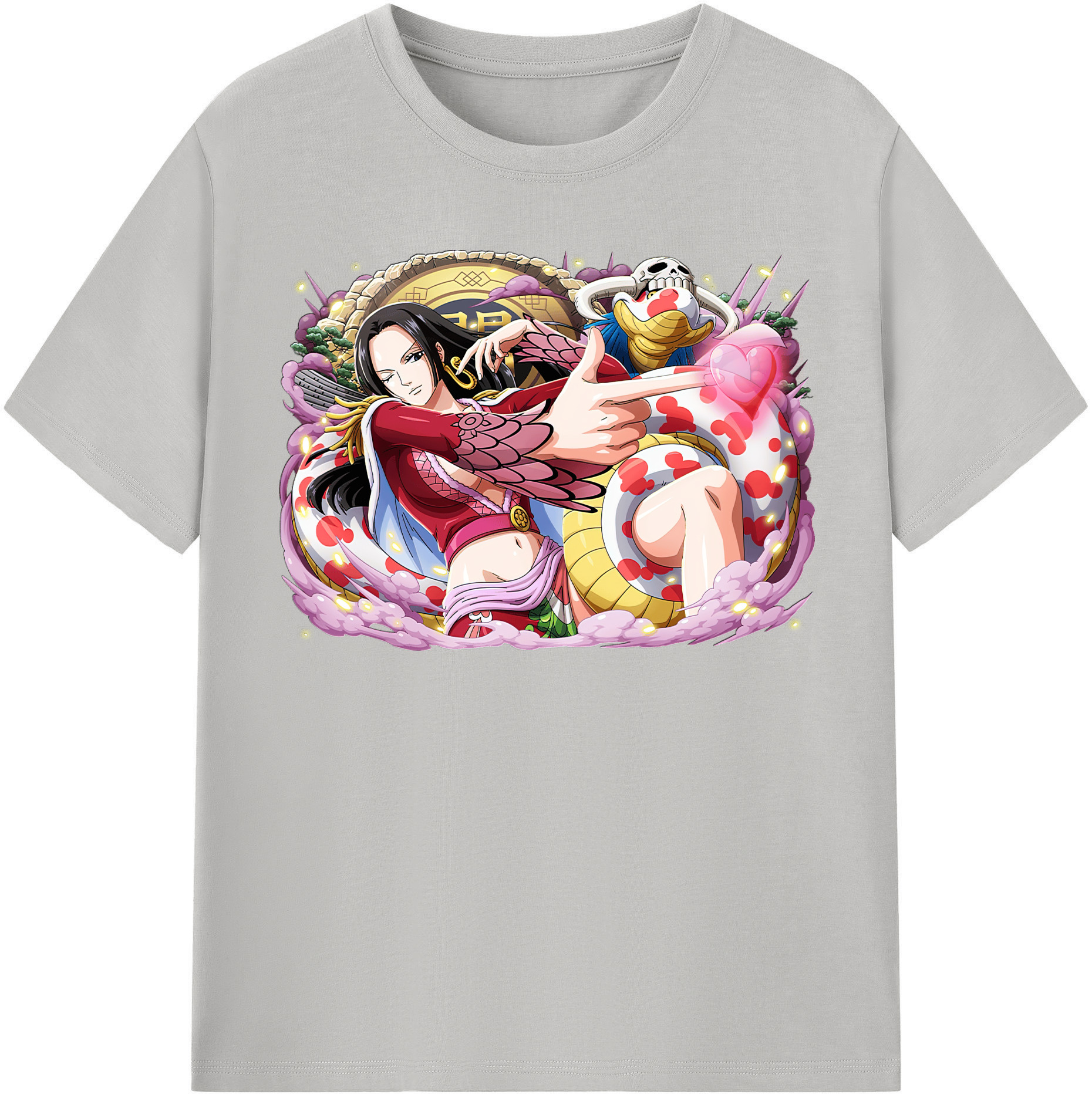 ワンピース ボア・ハンコック ONE PIECE Boa·Hancock レディースカジュアルプリントTシャツ（綿100％）
