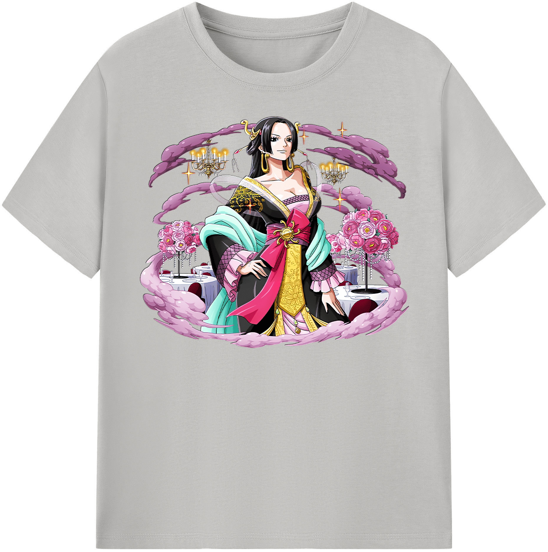 ワンピース ボア・ハンコック ONE PIECE Boa·Hancock レディースカジュアルプリントTシャツ（綿100％）