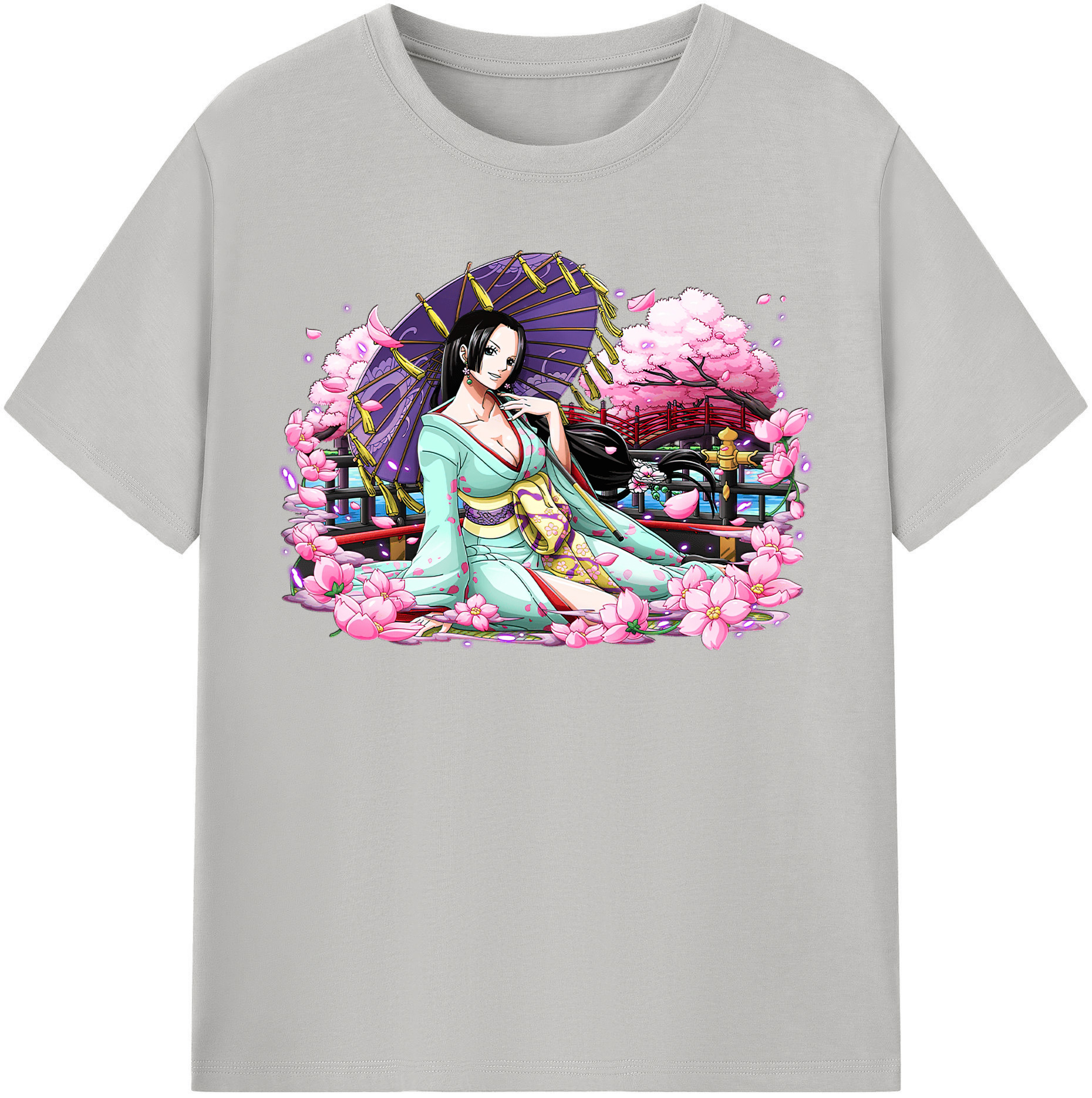 ワンピース ボア・ハンコック ONE PIECE Boa·Hancock レディースカジュアルプリントTシャツ（綿100％）