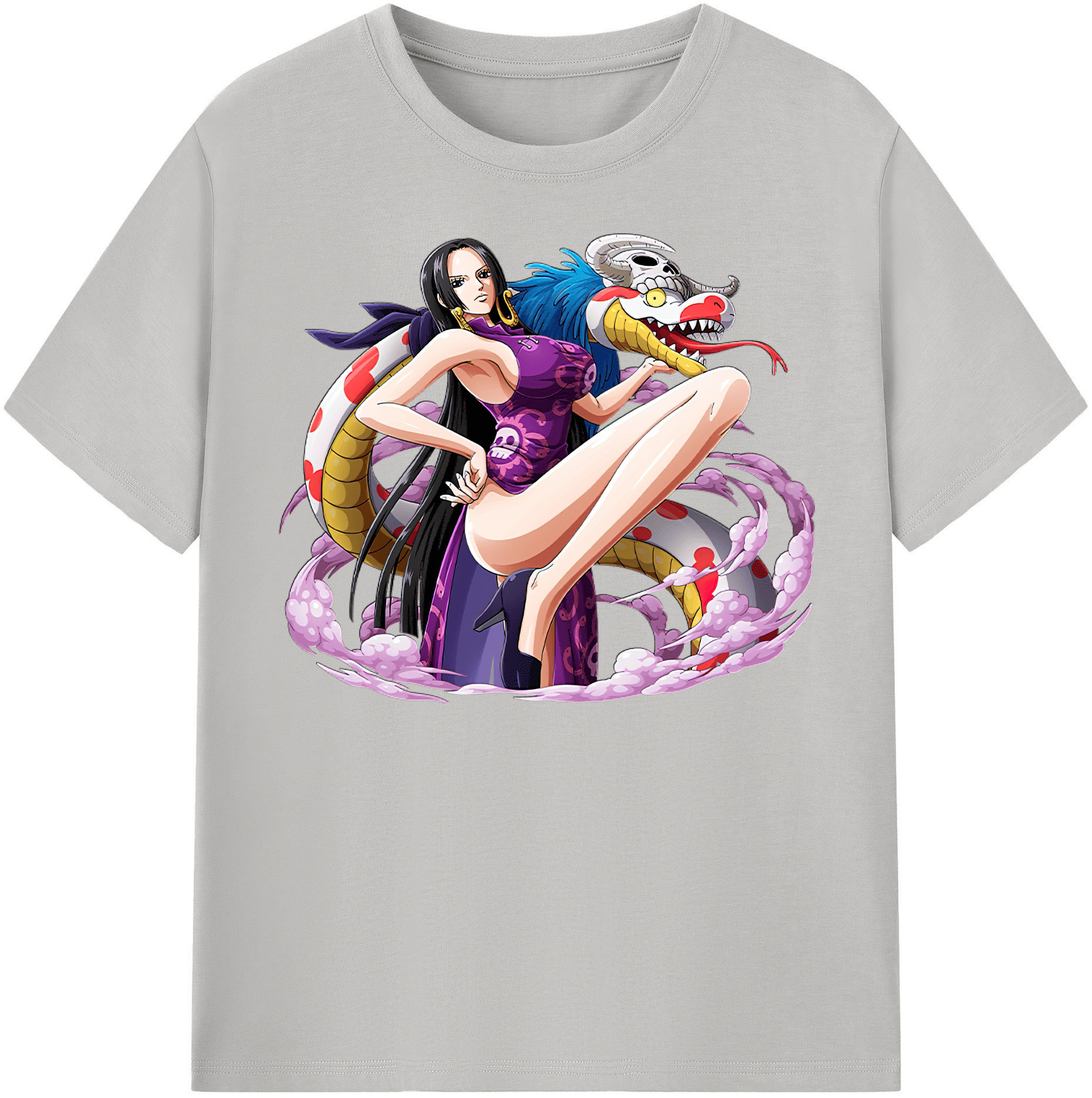 ワンピース ボア・ハンコック ONE PIECE Boa·Hancock レディースカジュアルプリントTシャツ（綿100％）