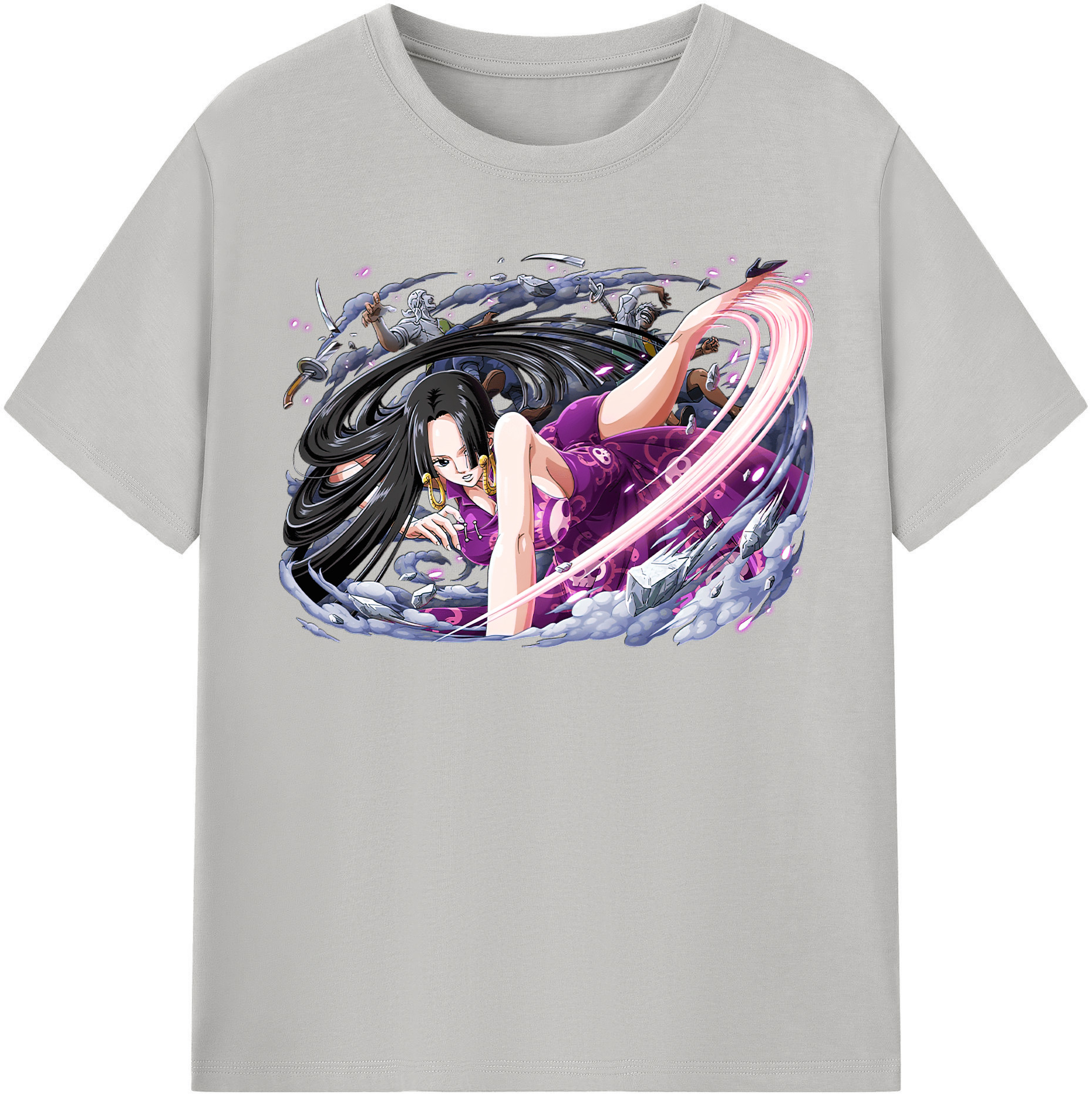ワンピース ボア・ハンコック ONE PIECE Boa·Hancock レディースカジュアルプリントTシャツ（綿100％）