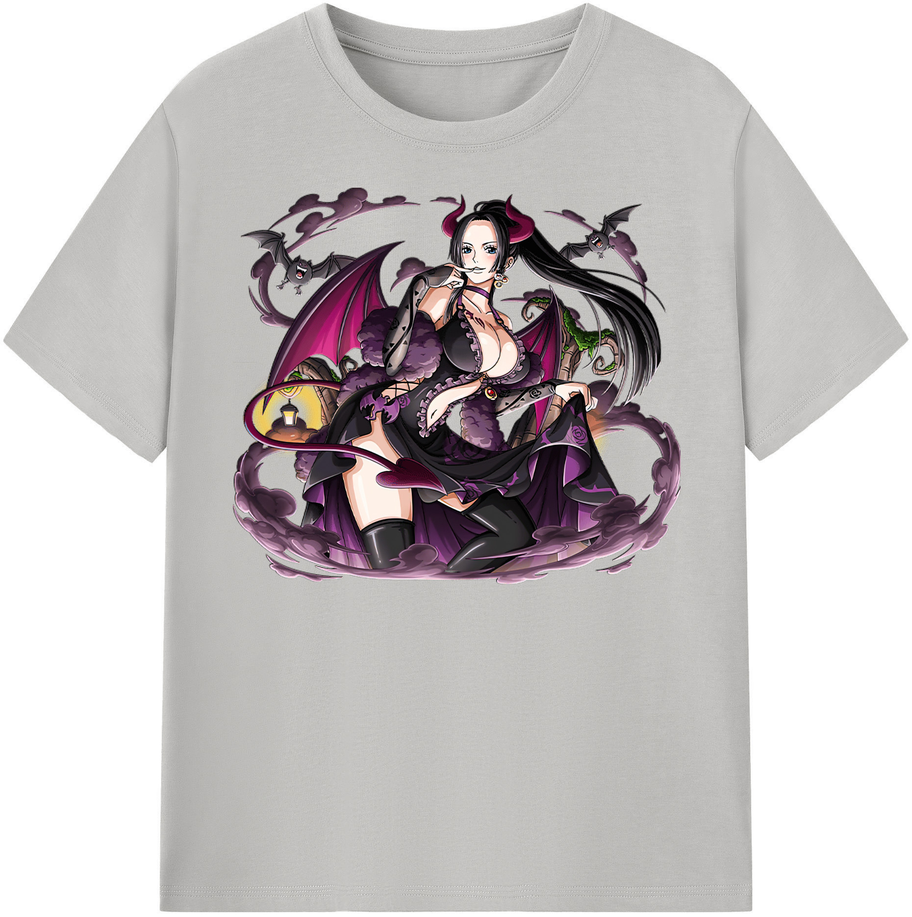 ワンピース ボア・ハンコック ONE PIECE Boa·Hancock レディースカジュアルプリントTシャツ（綿100％）