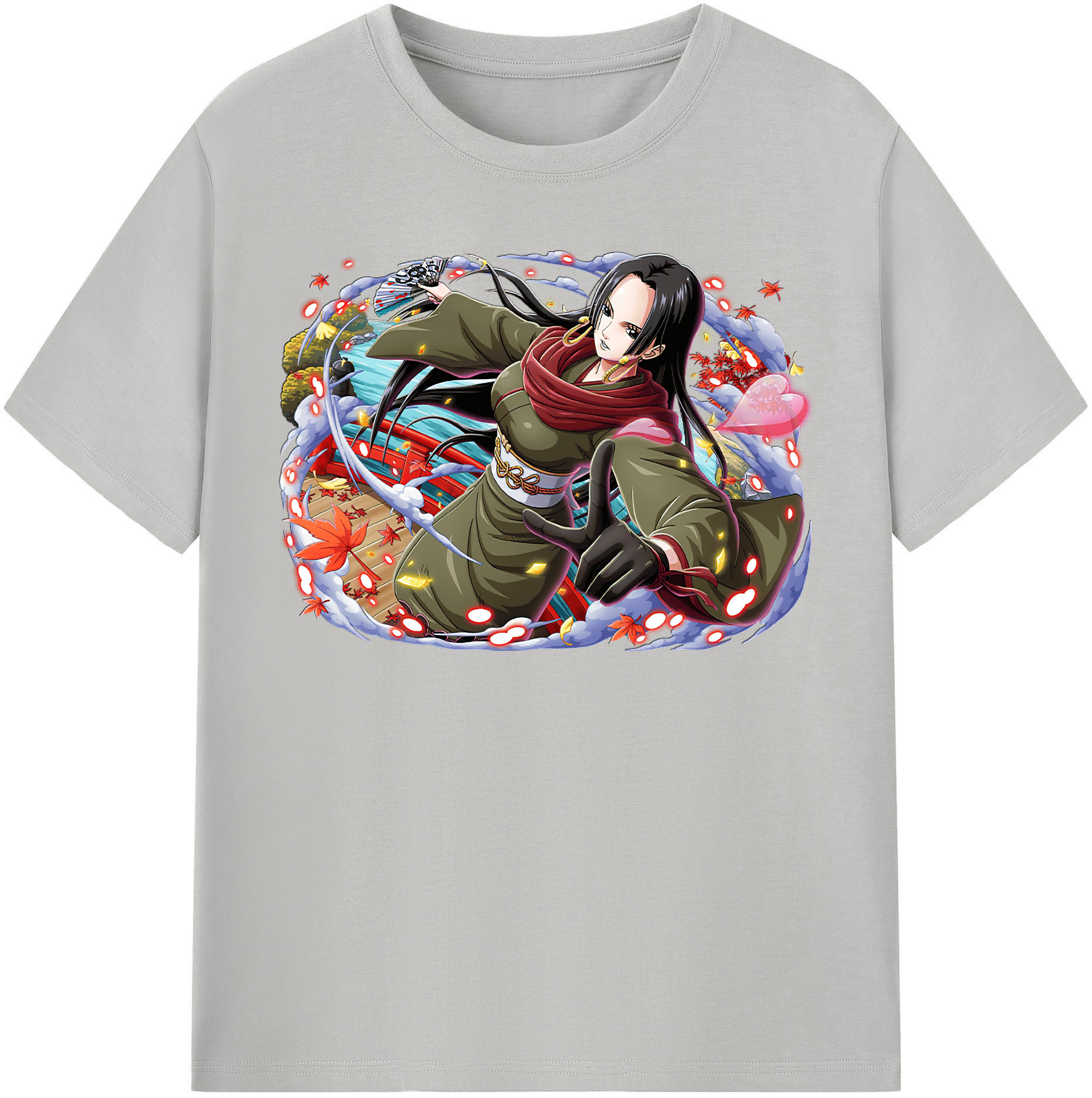 ワンピース ボア・ハンコック ONE PIECE Boa·Hancock レディースカジュアルプリントTシャツ（綿100％）