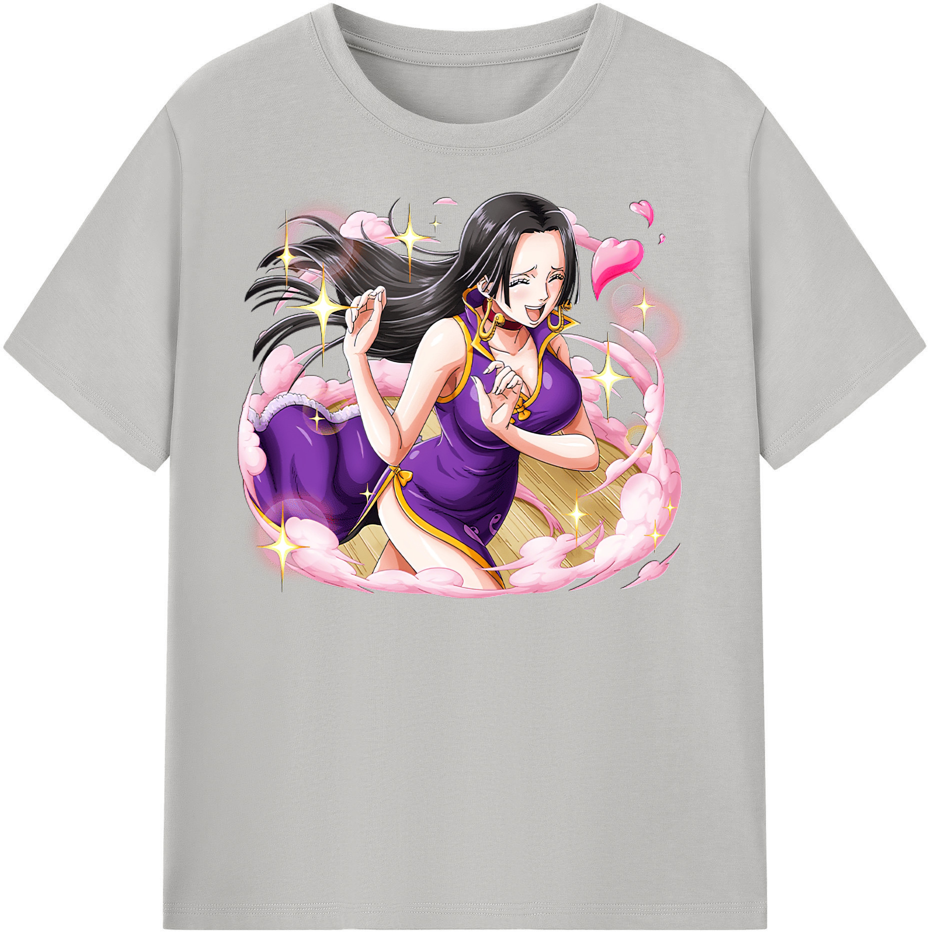 ワンピース ボア・ハンコック ONE PIECE Boa·Hancock レディースカジュアルプリントTシャツ（綿100％）