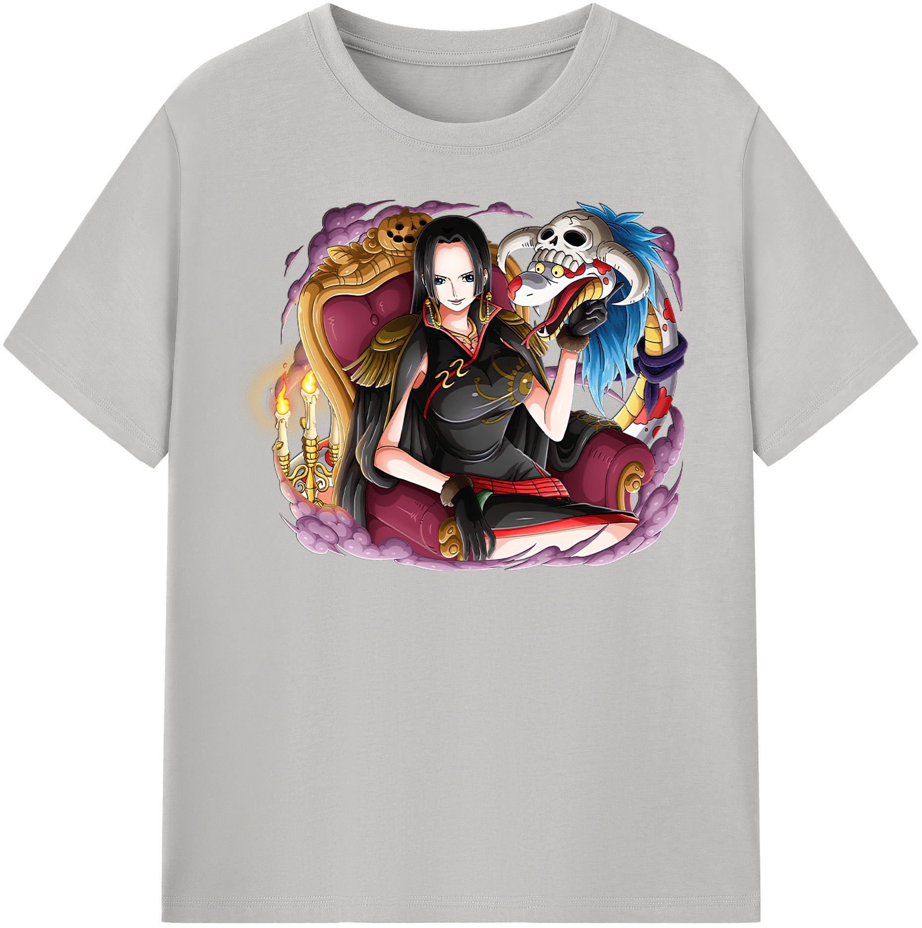 ワンピース ボア・ハンコック ONE PIECE Boa·Hancock レディースカジュアルプリントTシャツ（綿100％）