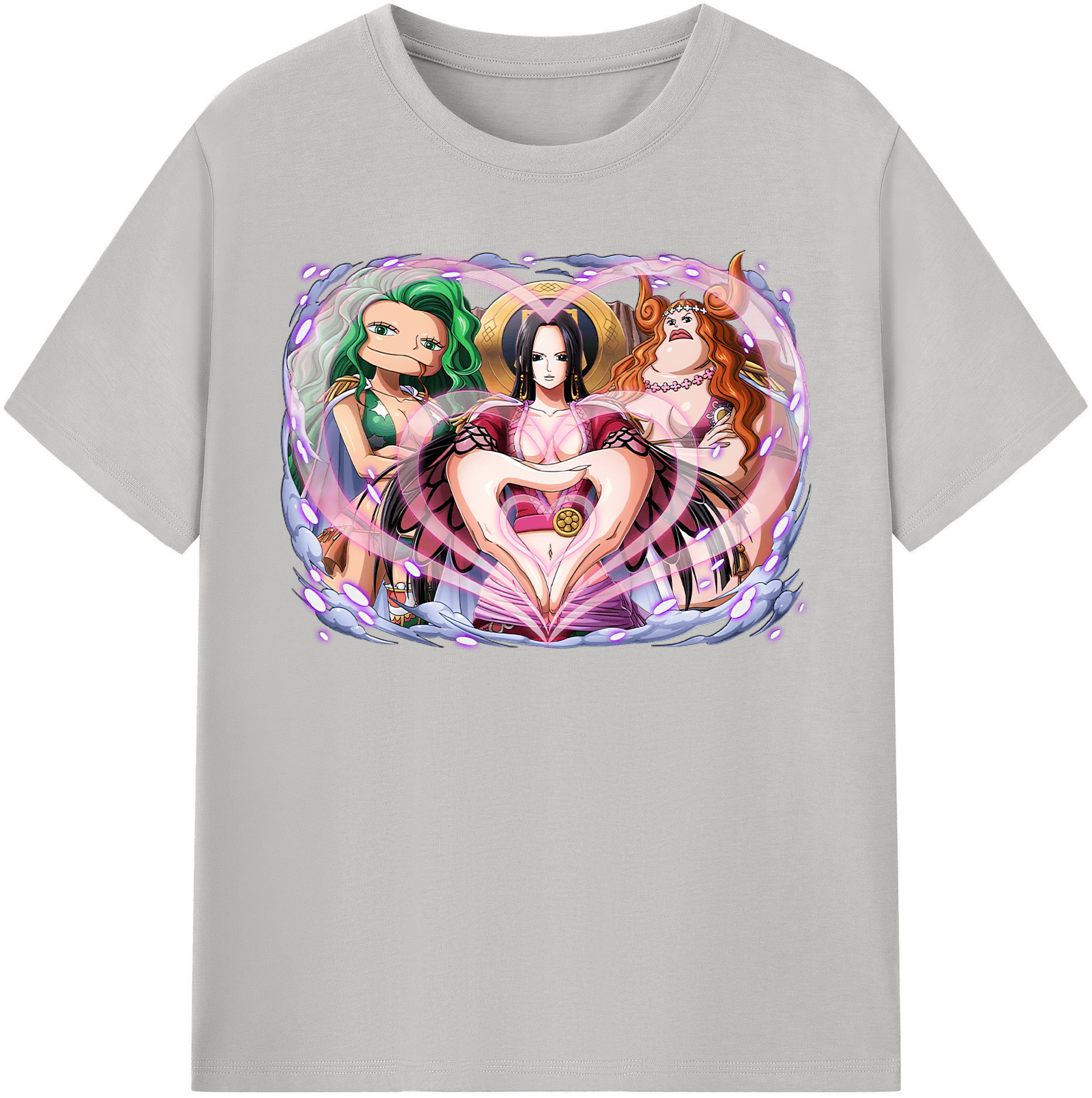 ワンピース ボア・ハンコック ONE PIECE Boa·Hancock レディースカジュアルプリントTシャツ（綿100％）