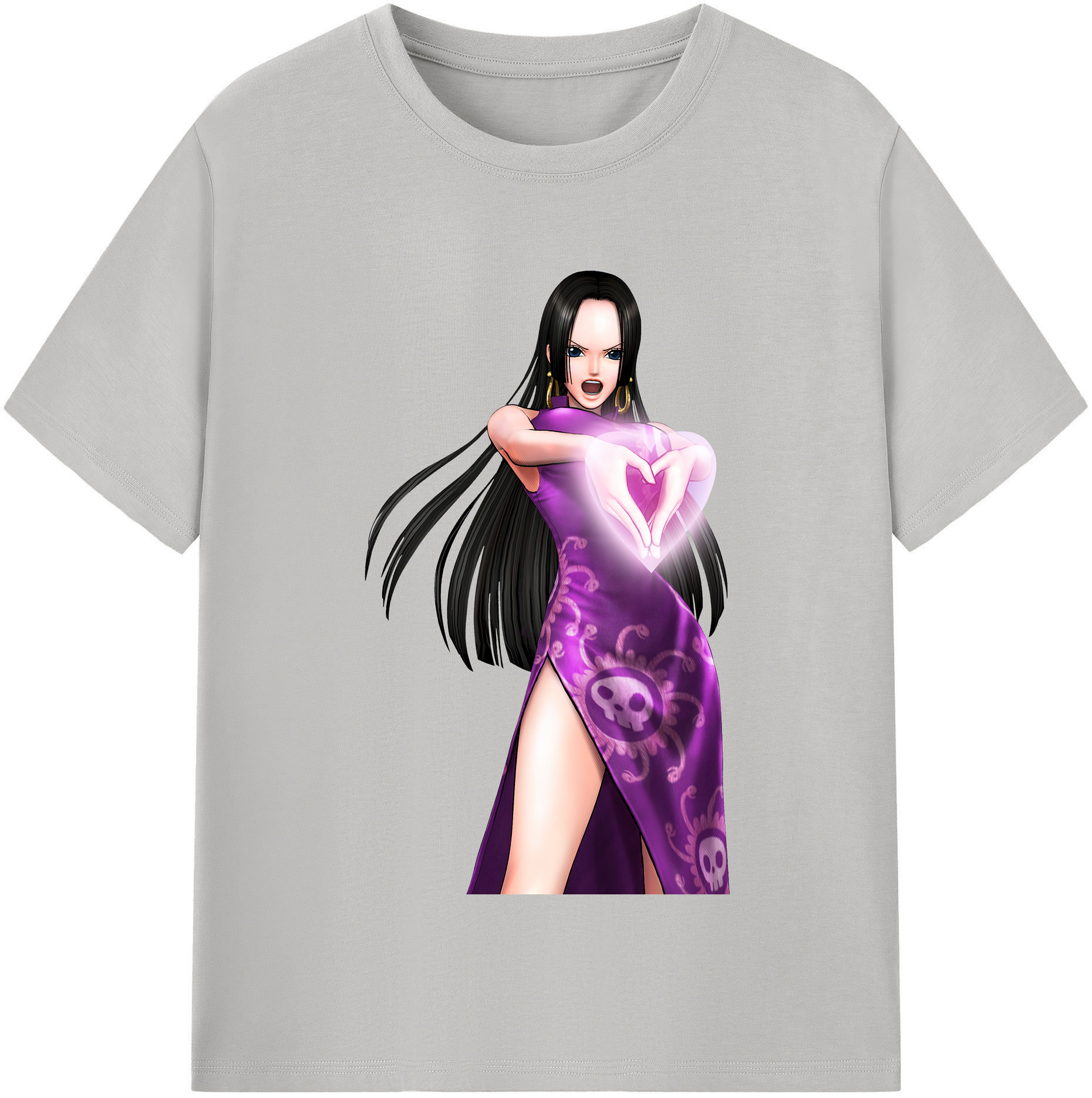 ワンピース ボア・ハンコック ONE PIECE Boa·Hancock レディースカジュアルプリントTシャツ（綿100％）