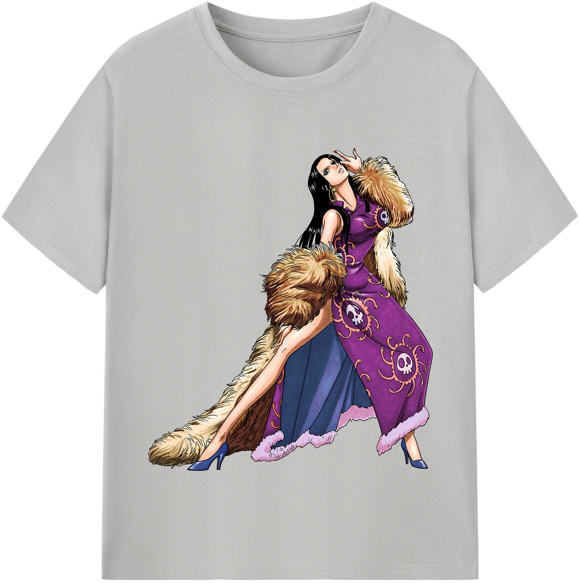 ワンピース ボア・ハンコック ONE PIECE Boa·Hancock レディースカジュアルプリントTシャツ（綿100％）