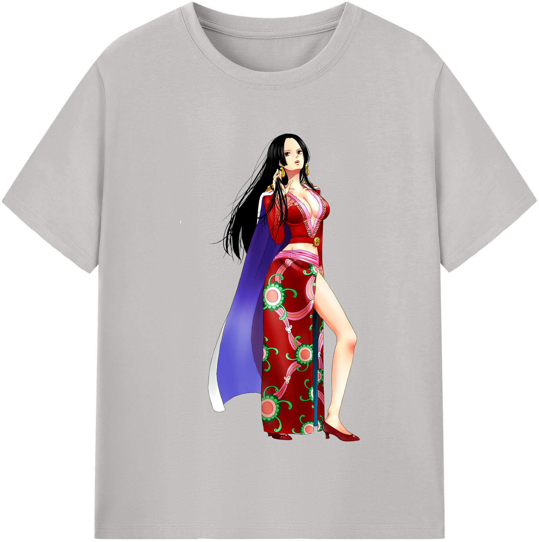 ワンピース ボア・ハンコック ONE PIECE Boa·Hancock レディースカジュアルプリントTシャツ（綿100％）