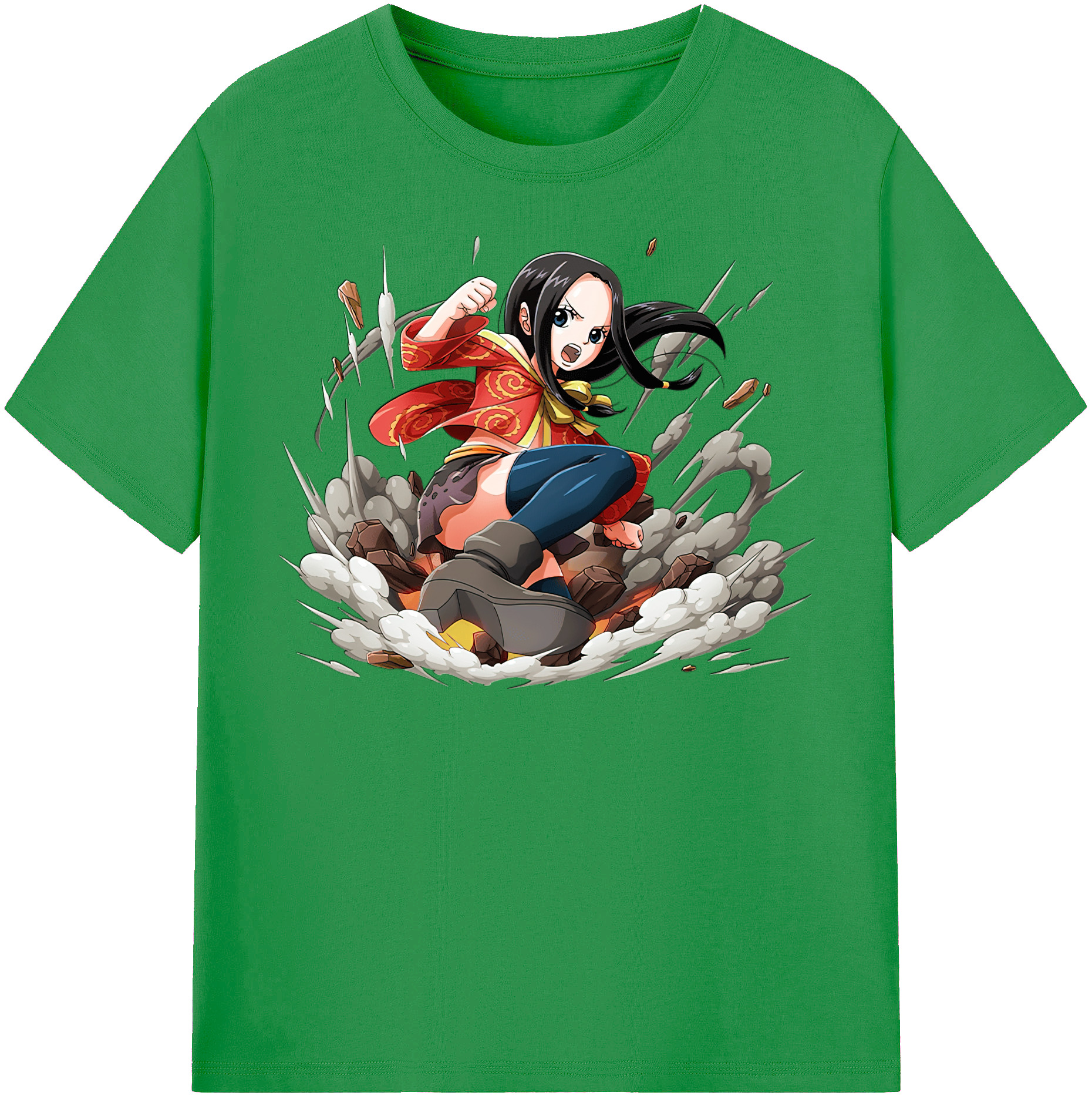 ワンピース ボア・ハンコック ONE PIECE Boa·Hancock レディースカジュアルプリントTシャツ（綿100％）