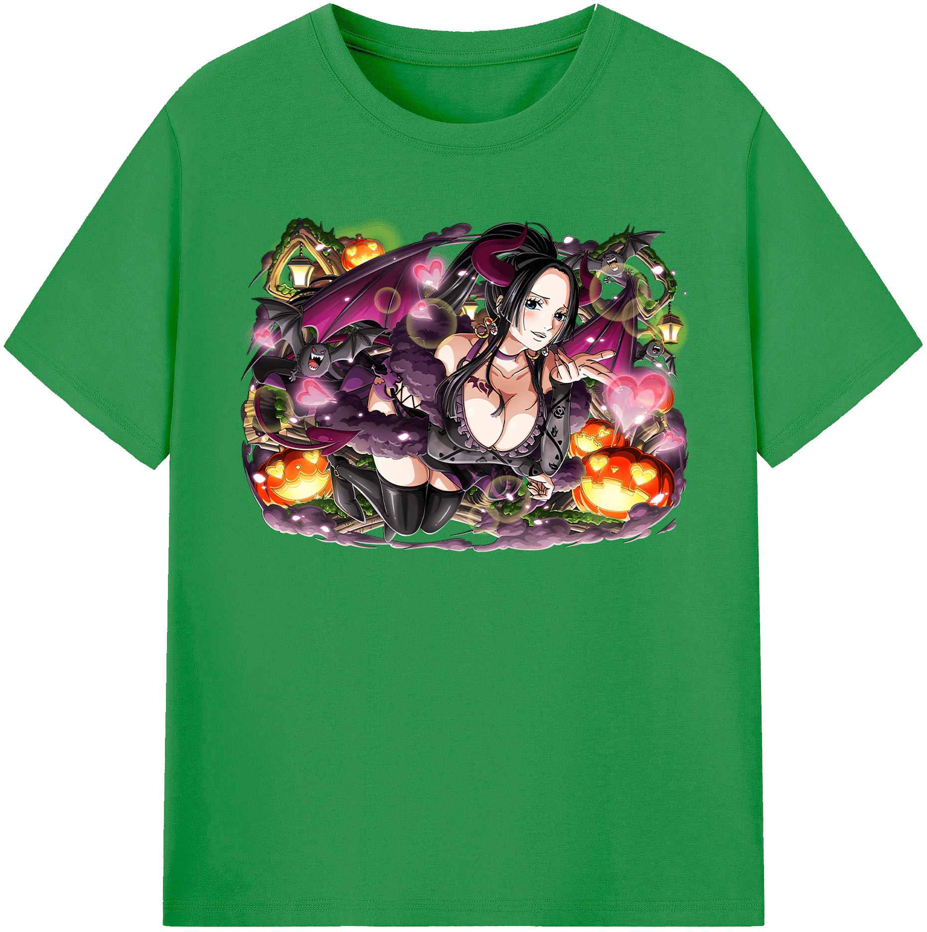 ワンピース ボア・ハンコック ONE PIECE Boa·Hancock レディースカジュアルプリントTシャツ（綿100％）