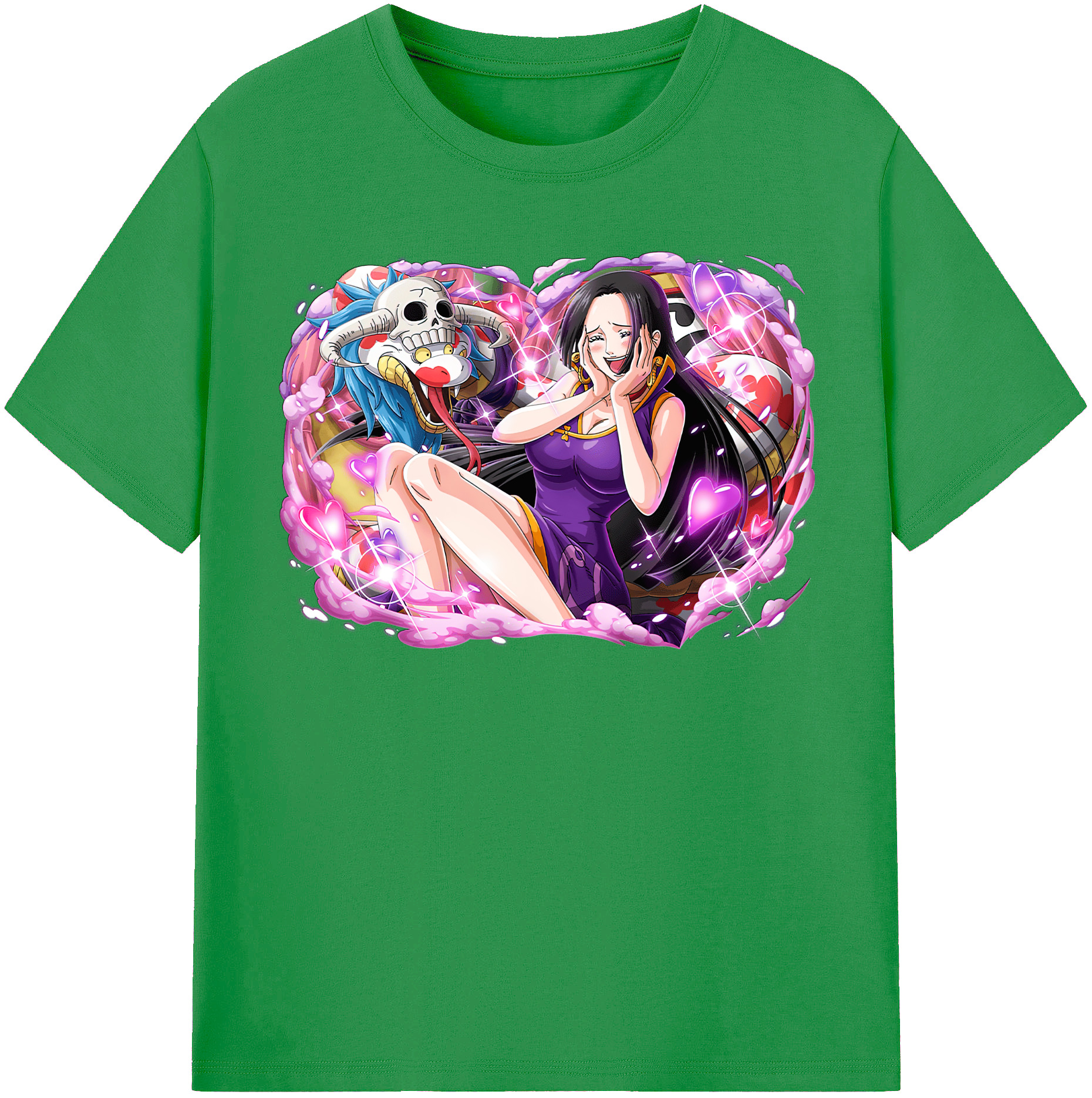 ワンピース ボア・ハンコック ONE PIECE Boa·Hancock レディースカジュアルプリントTシャツ（綿100％）