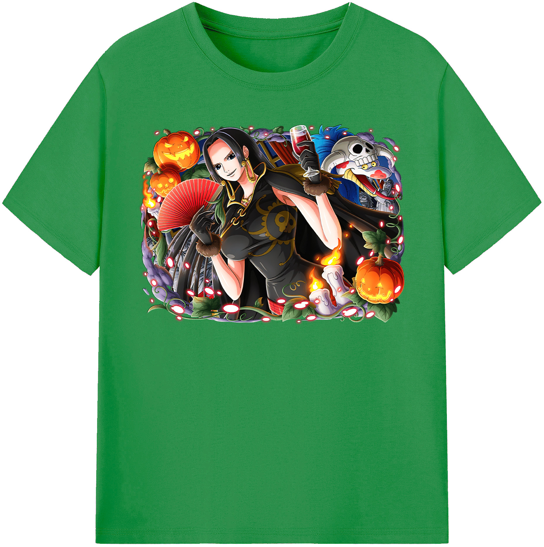 ワンピース ボア・ハンコック ONE PIECE Boa·Hancock レディースカジュアルプリントTシャツ（綿100％）