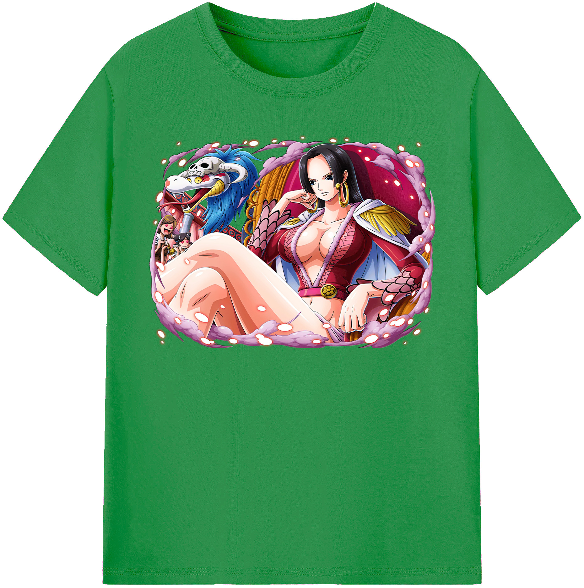ワンピース ボア・ハンコック ONE PIECE Boa·Hancock レディースカジュアルプリントTシャツ（綿100％）