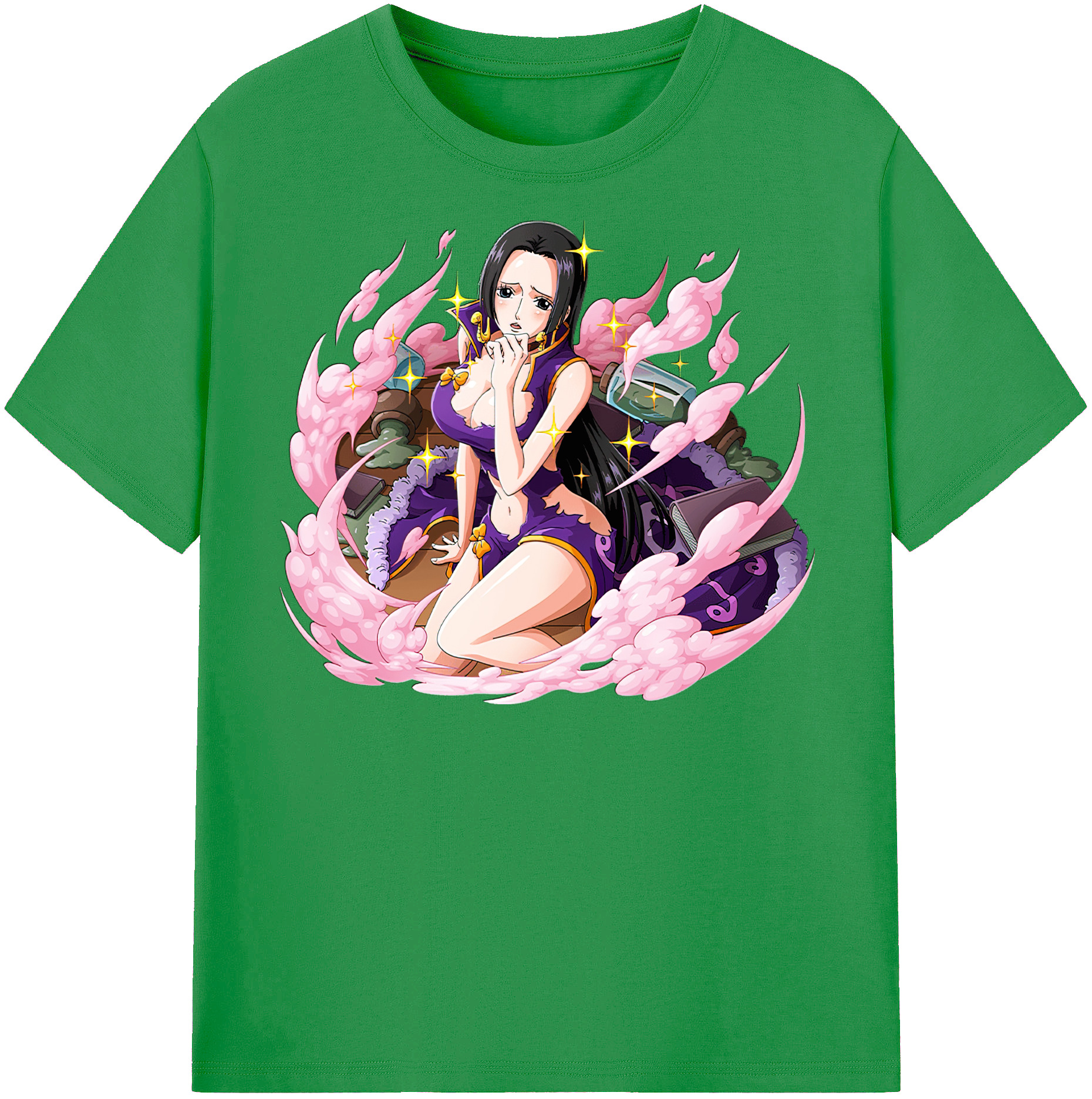 ワンピース ボア・ハンコック ONE PIECE Boa·Hancock レディースカジュアルプリントTシャツ（綿100％）
