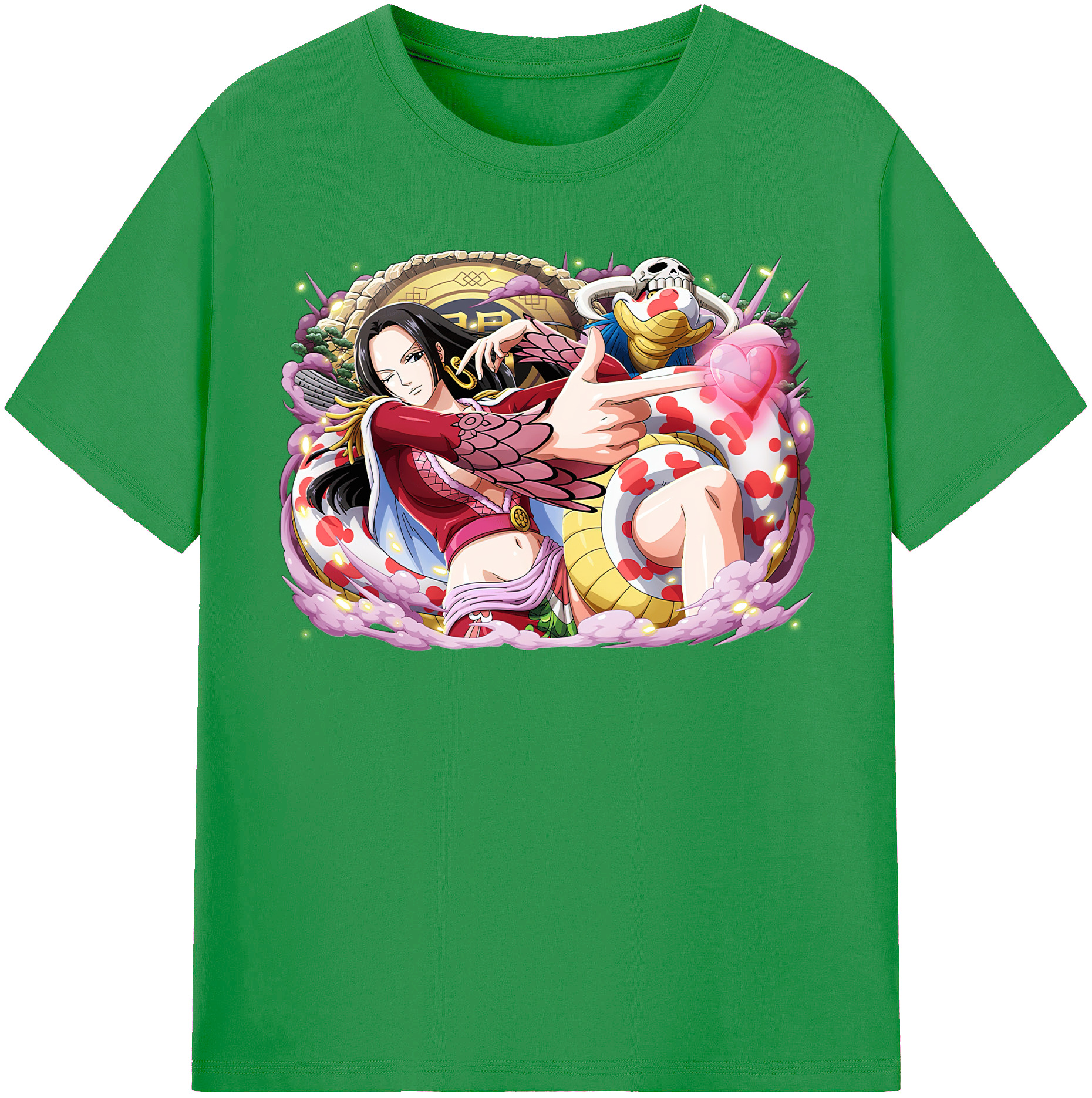 ワンピース ボア・ハンコック ONE PIECE Boa·Hancock レディースカジュアルプリントTシャツ（綿100％）
