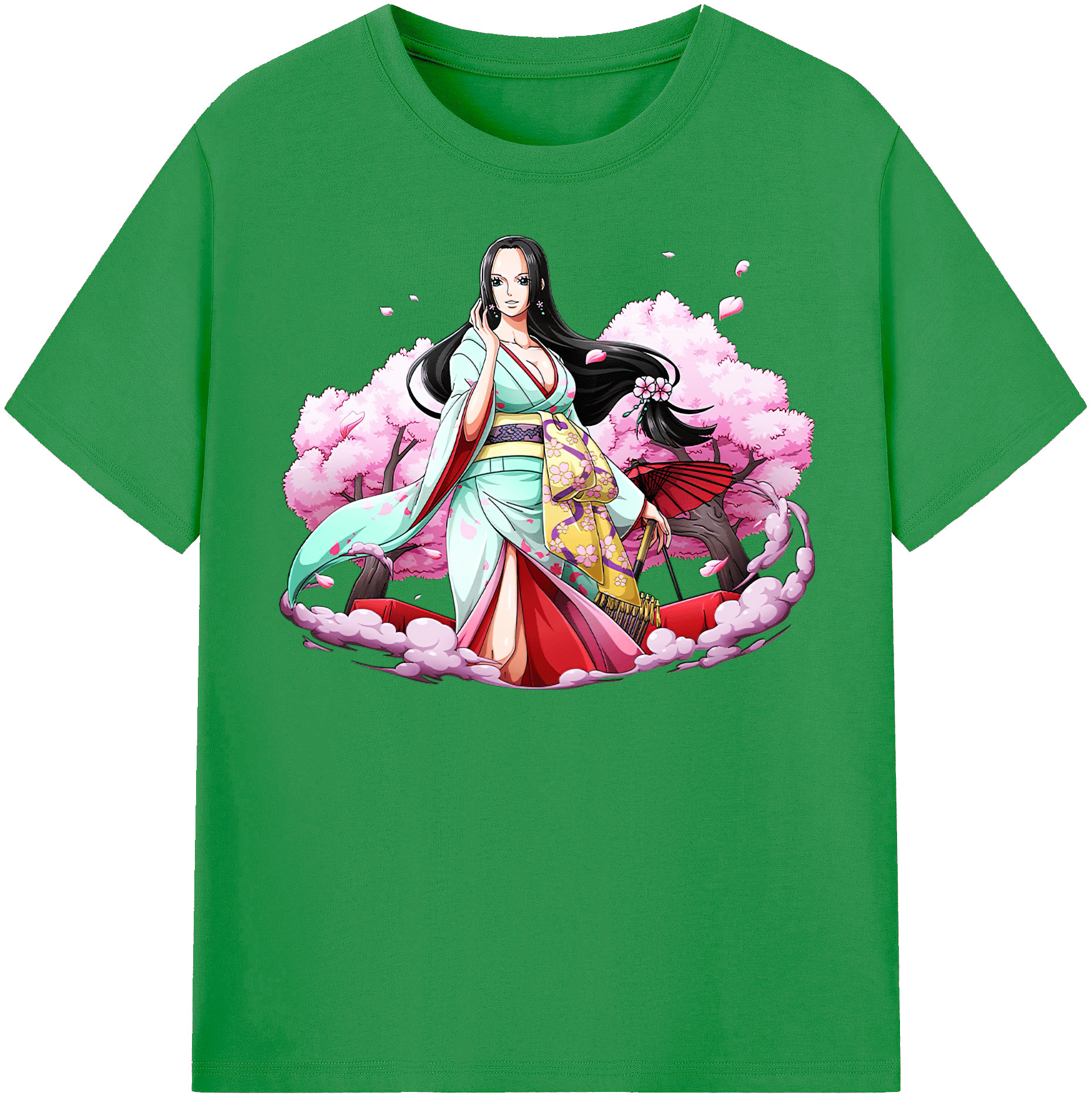 ワンピース ボア・ハンコック ONE PIECE Boa·Hancock レディースカジュアルプリントTシャツ（綿100％）