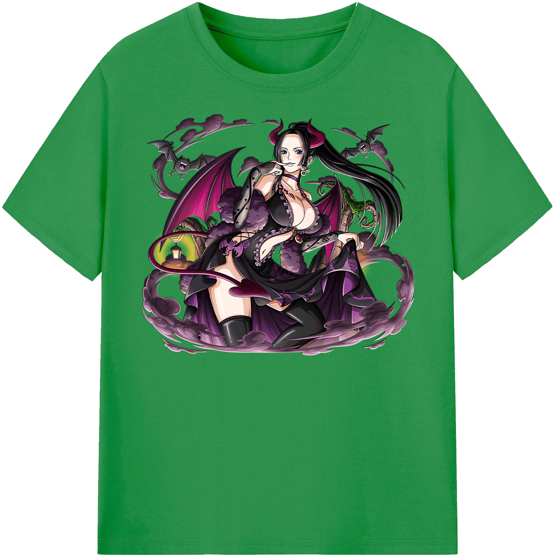 ワンピース ボア・ハンコック ONE PIECE Boa·Hancock レディースカジュアルプリントTシャツ（綿100％）