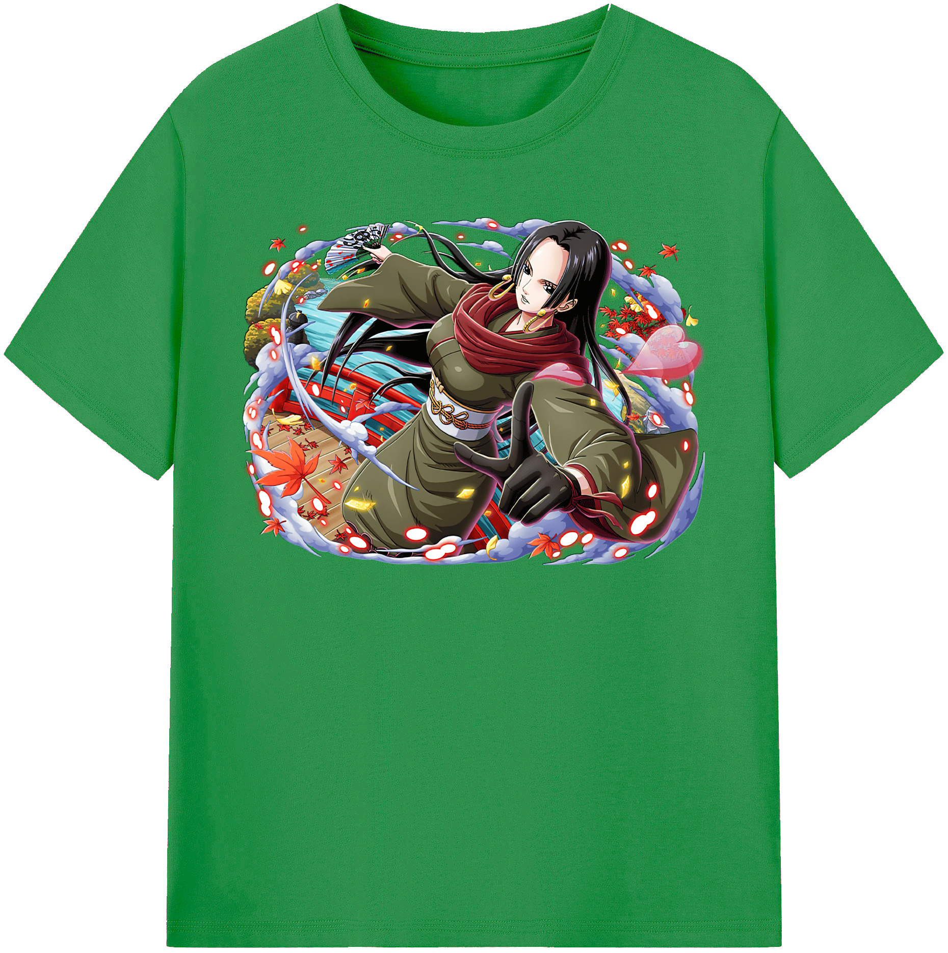 ワンピース ボア・ハンコック ONE PIECE Boa·Hancock レディースカジュアルプリントTシャツ（綿100％）