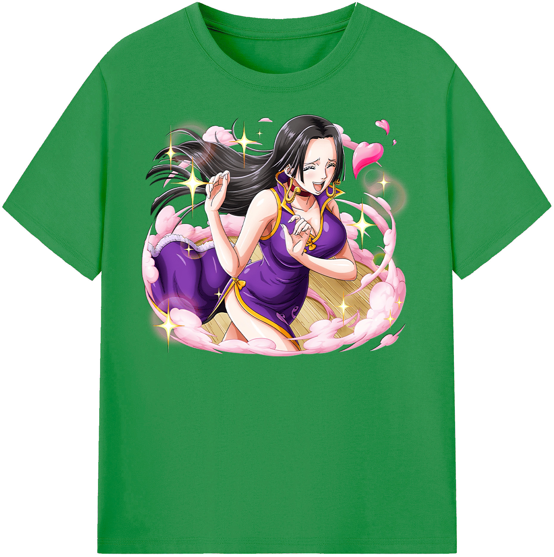 ワンピース ボア・ハンコック ONE PIECE Boa·Hancock レディースカジュアルプリントTシャツ（綿100％）