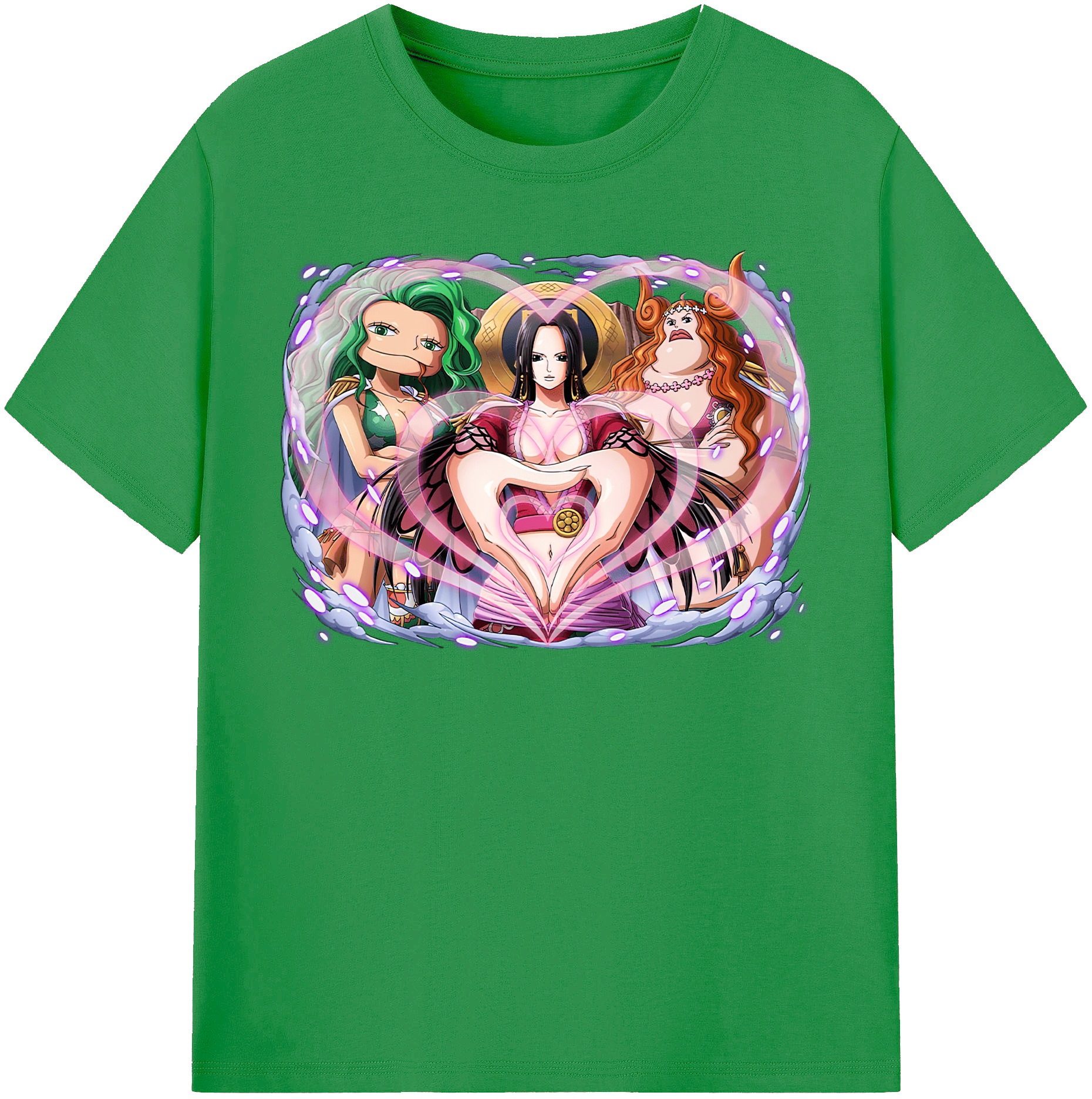 ワンピース ボア・ハンコック ONE PIECE Boa·Hancock レディースカジュアルプリントTシャツ（綿100％）
