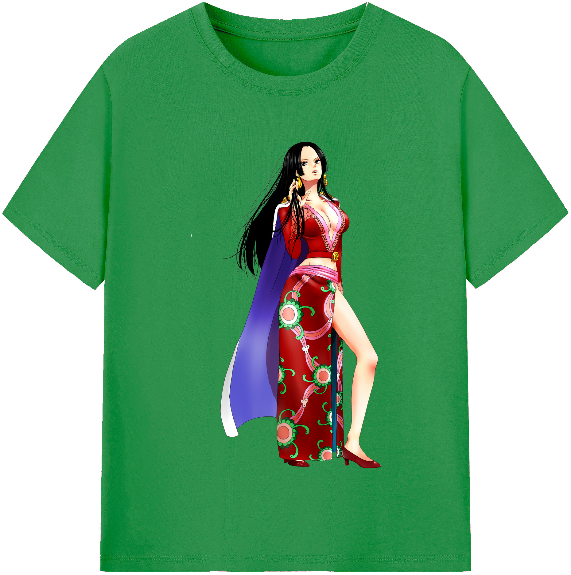 ワンピース ボア・ハンコック ONE PIECE Boa·Hancock レディースカジュアルプリントTシャツ（綿100％）