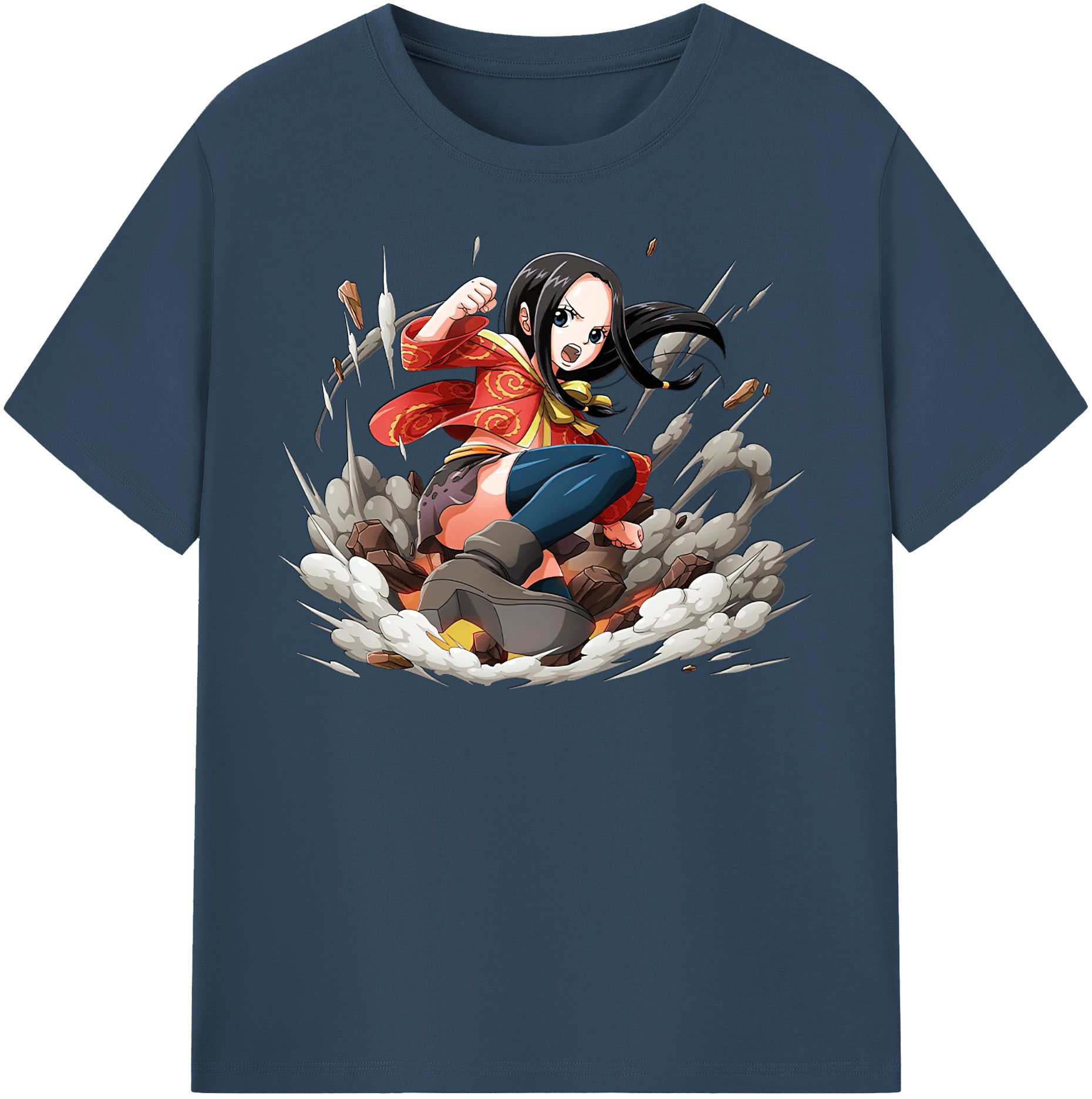 ワンピース ボア・ハンコック ONE PIECE Boa·Hancock レディースカジュアルプリントTシャツ（綿100％）