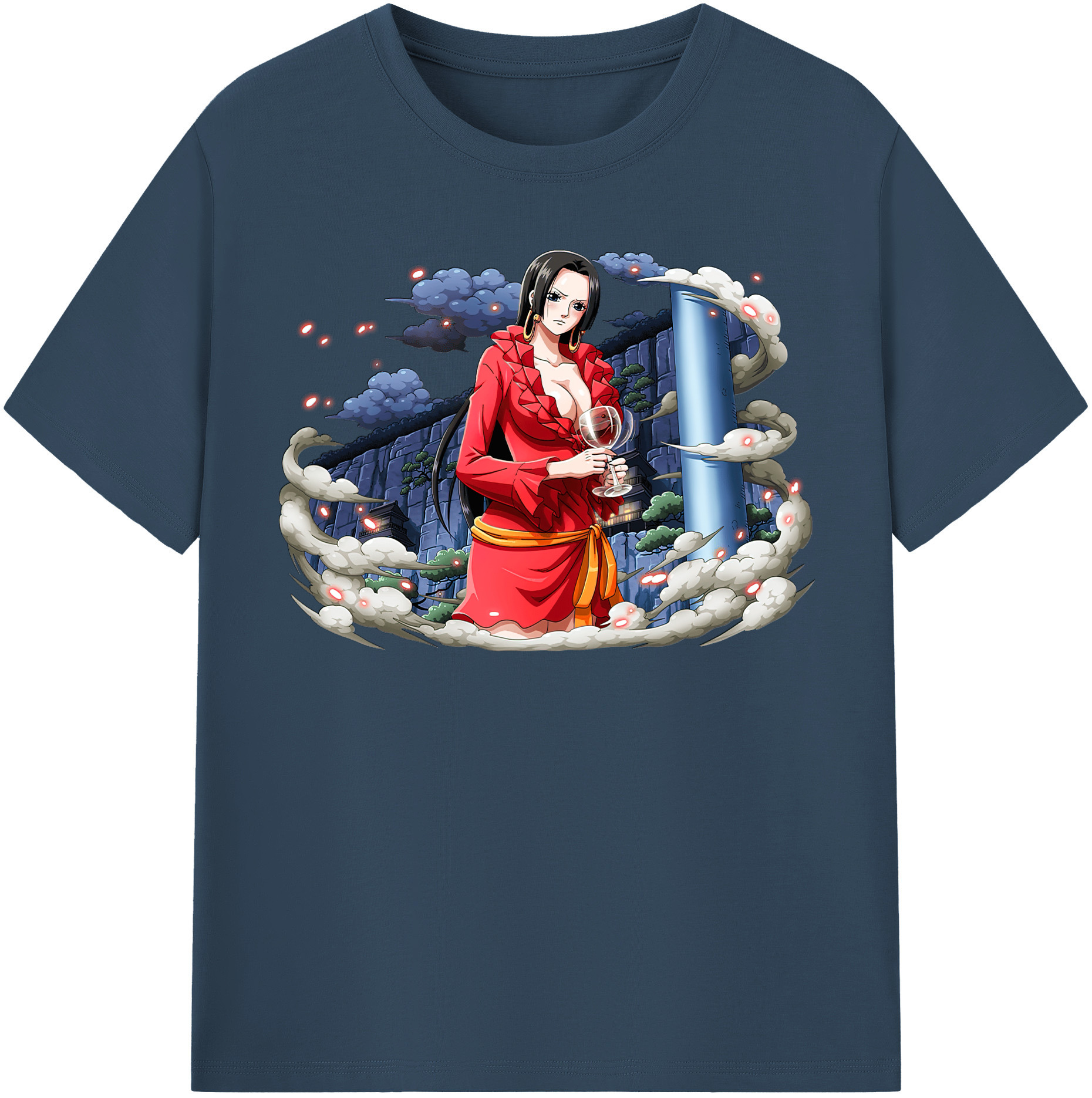 ワンピース ボア・ハンコック ONE PIECE Boa·Hancock レディースカジュアルプリントTシャツ（綿100％）