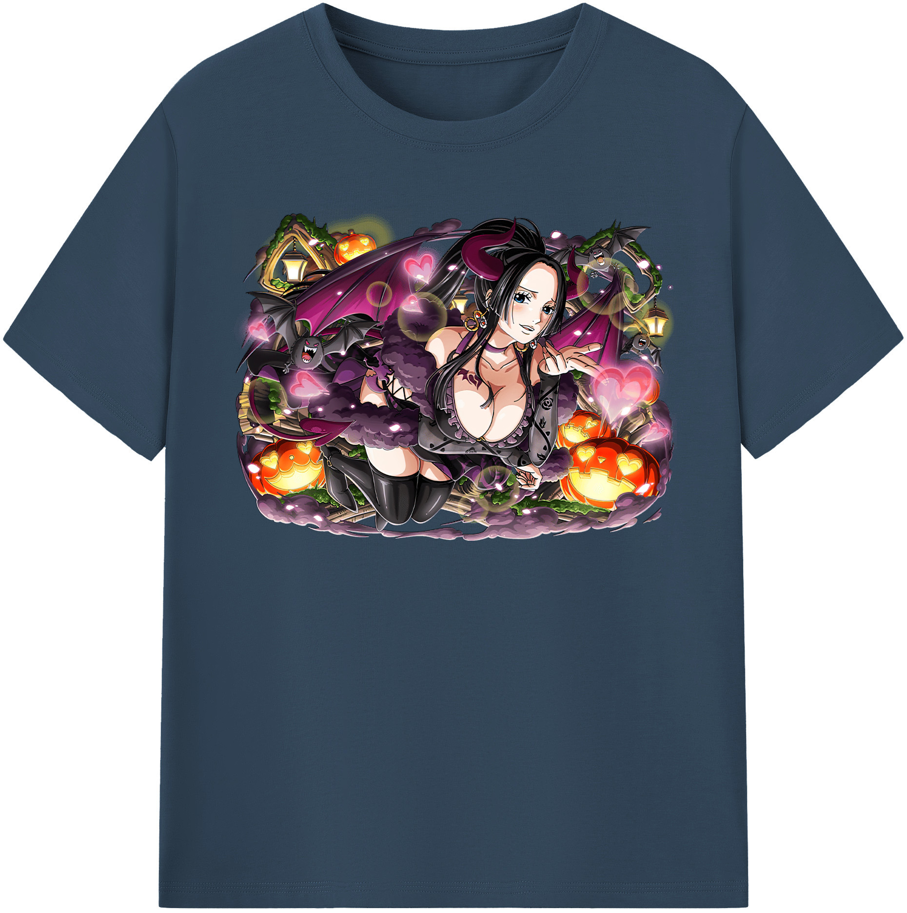 ワンピース ボア・ハンコック ONE PIECE Boa·Hancock レディースカジュアルプリントTシャツ（綿100％）