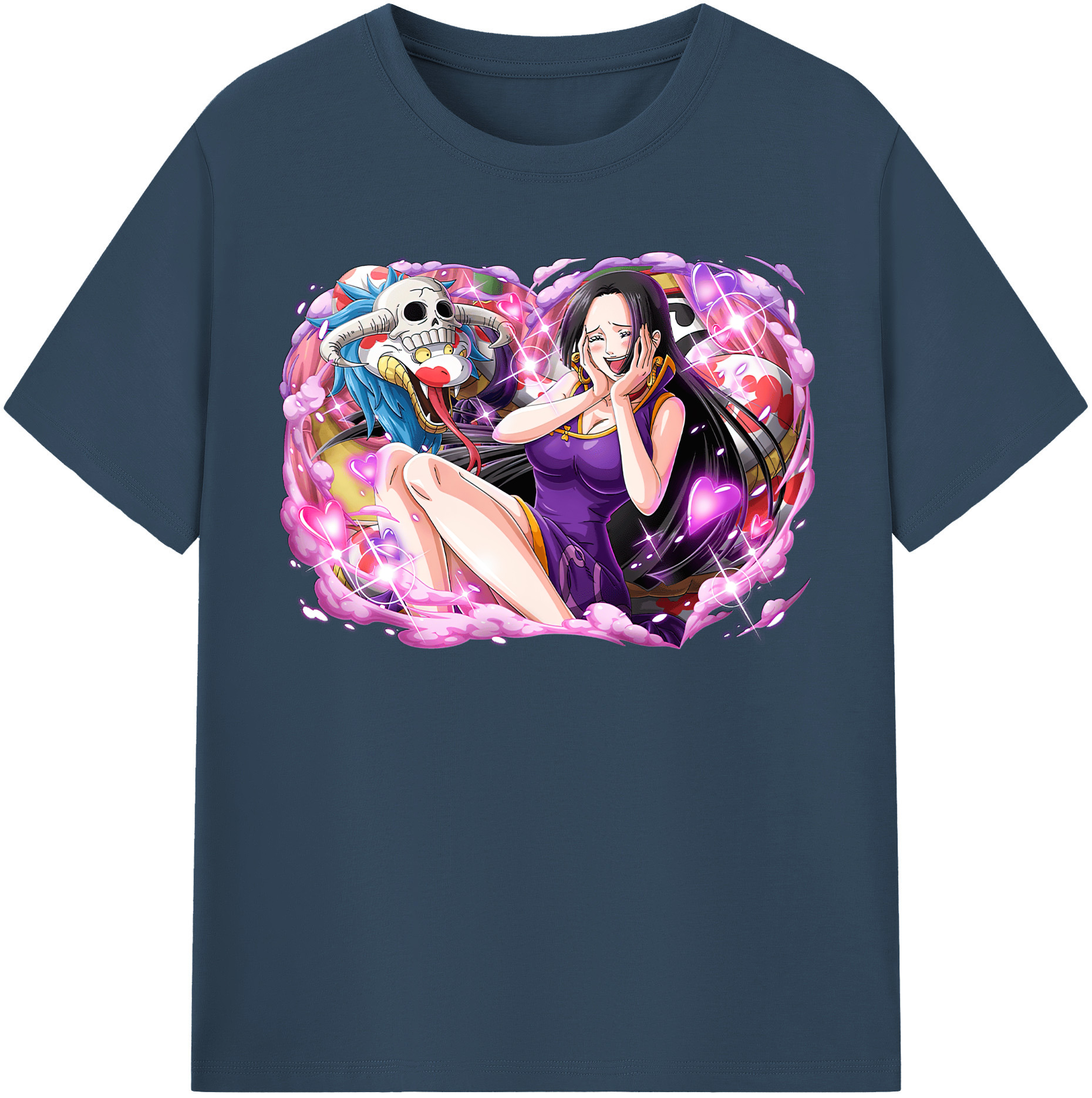 ワンピース ボア・ハンコック ONE PIECE Boa·Hancock レディースカジュアルプリントTシャツ（綿100％）