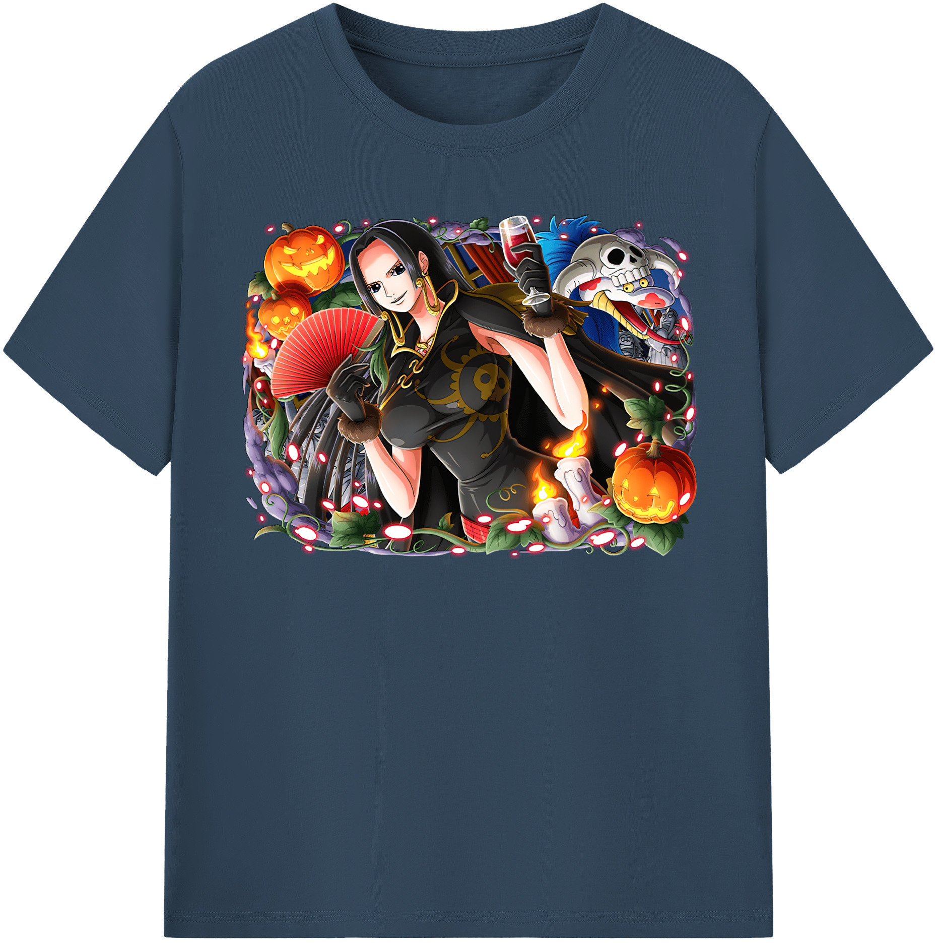 ワンピース ボア・ハンコック ONE PIECE Boa·Hancock レディースカジュアルプリントTシャツ（綿100％）