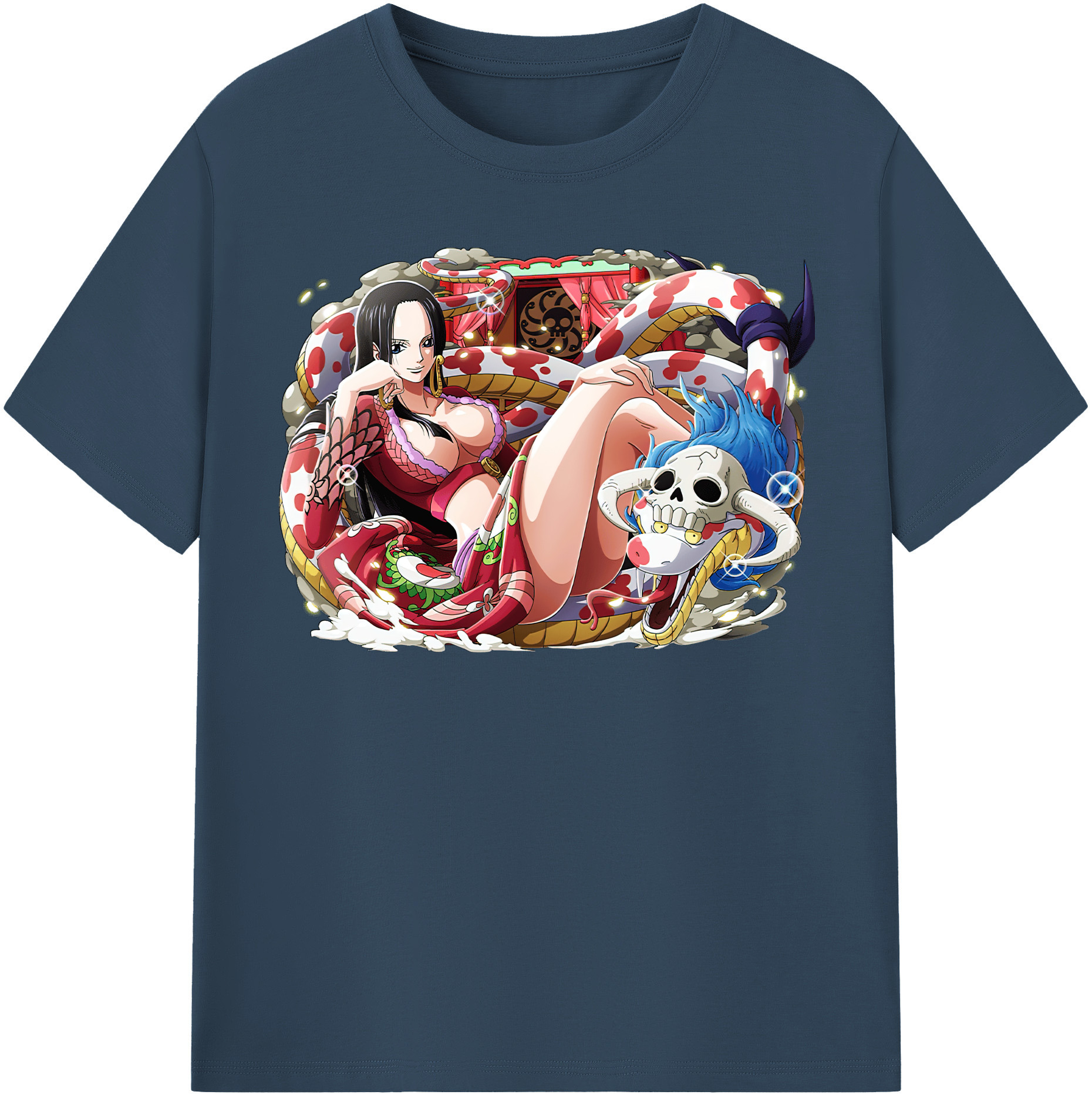 ワンピース ボア・ハンコック ONE PIECE Boa·Hancock レディースカジュアルプリントTシャツ（綿100％）