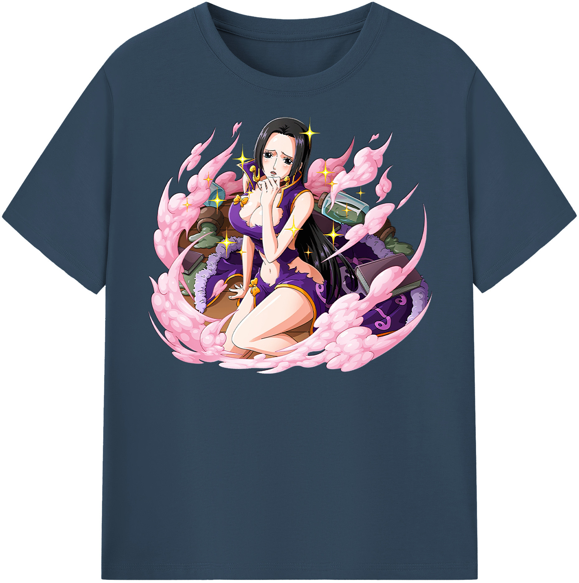 ワンピース ボア・ハンコック ONE PIECE Boa·Hancock レディースカジュアルプリントTシャツ（綿100％）