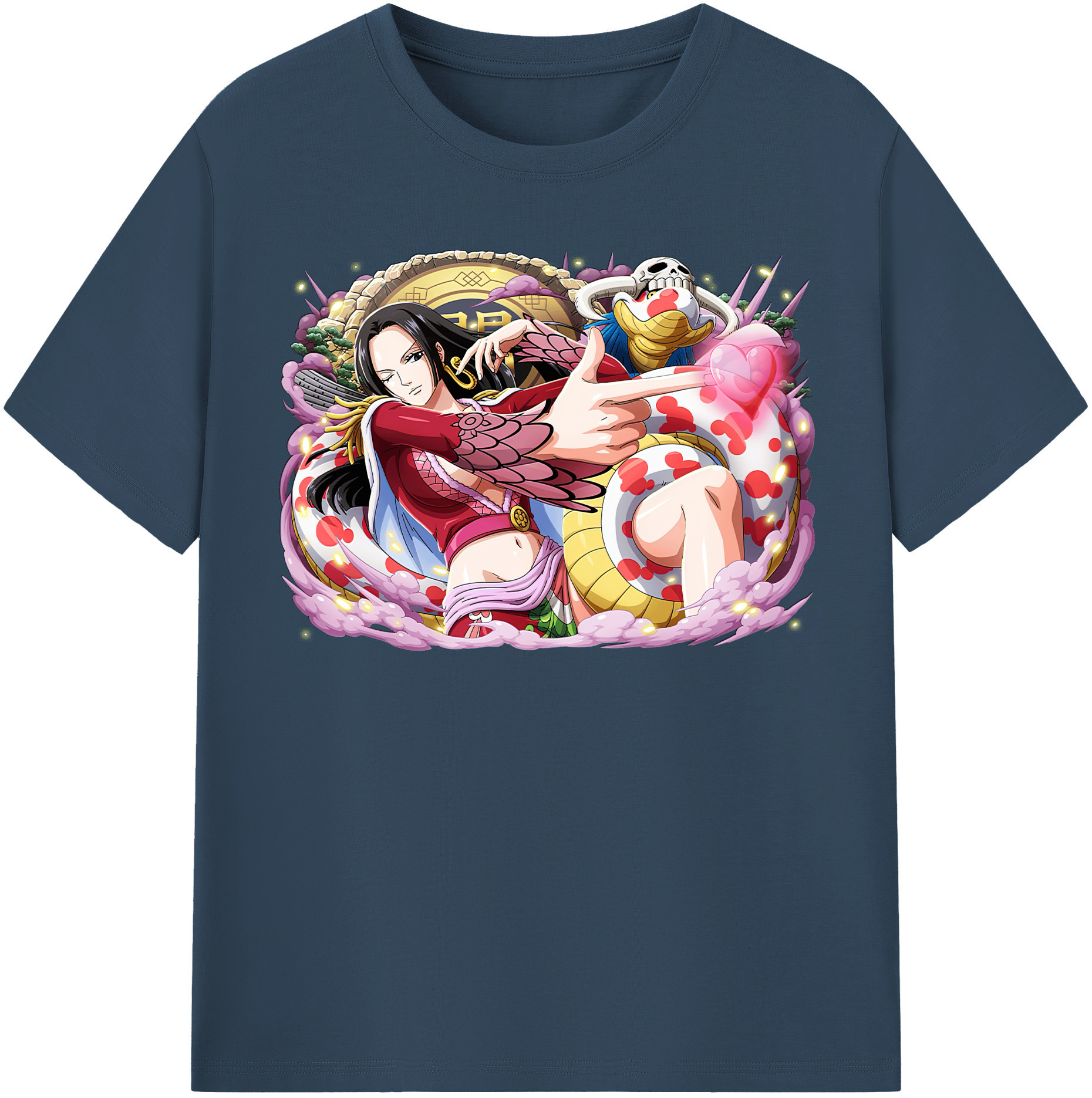 ワンピース ボア・ハンコック ONE PIECE Boa·Hancock レディースカジュアルプリントTシャツ（綿100％）