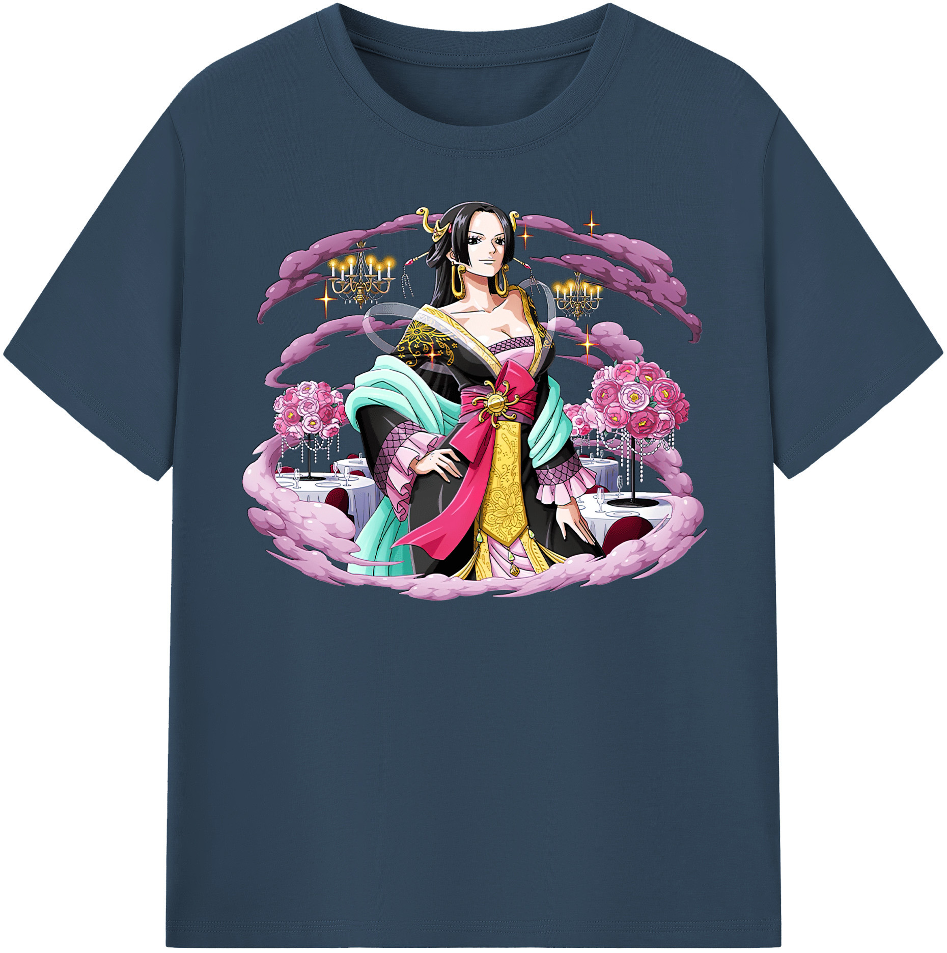 ワンピース ボア・ハンコック ONE PIECE Boa·Hancock レディースカジュアルプリントTシャツ（綿100％）
