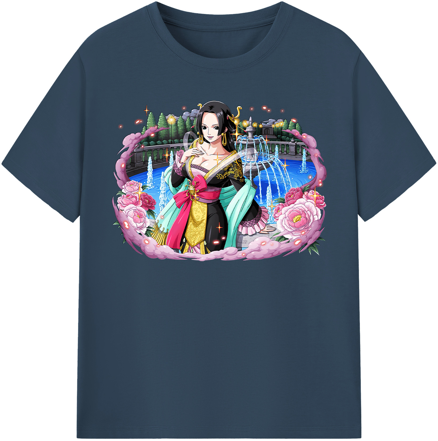 ワンピース ボア・ハンコック ONE PIECE Boa·Hancock レディースカジュアルプリントTシャツ（綿100％）